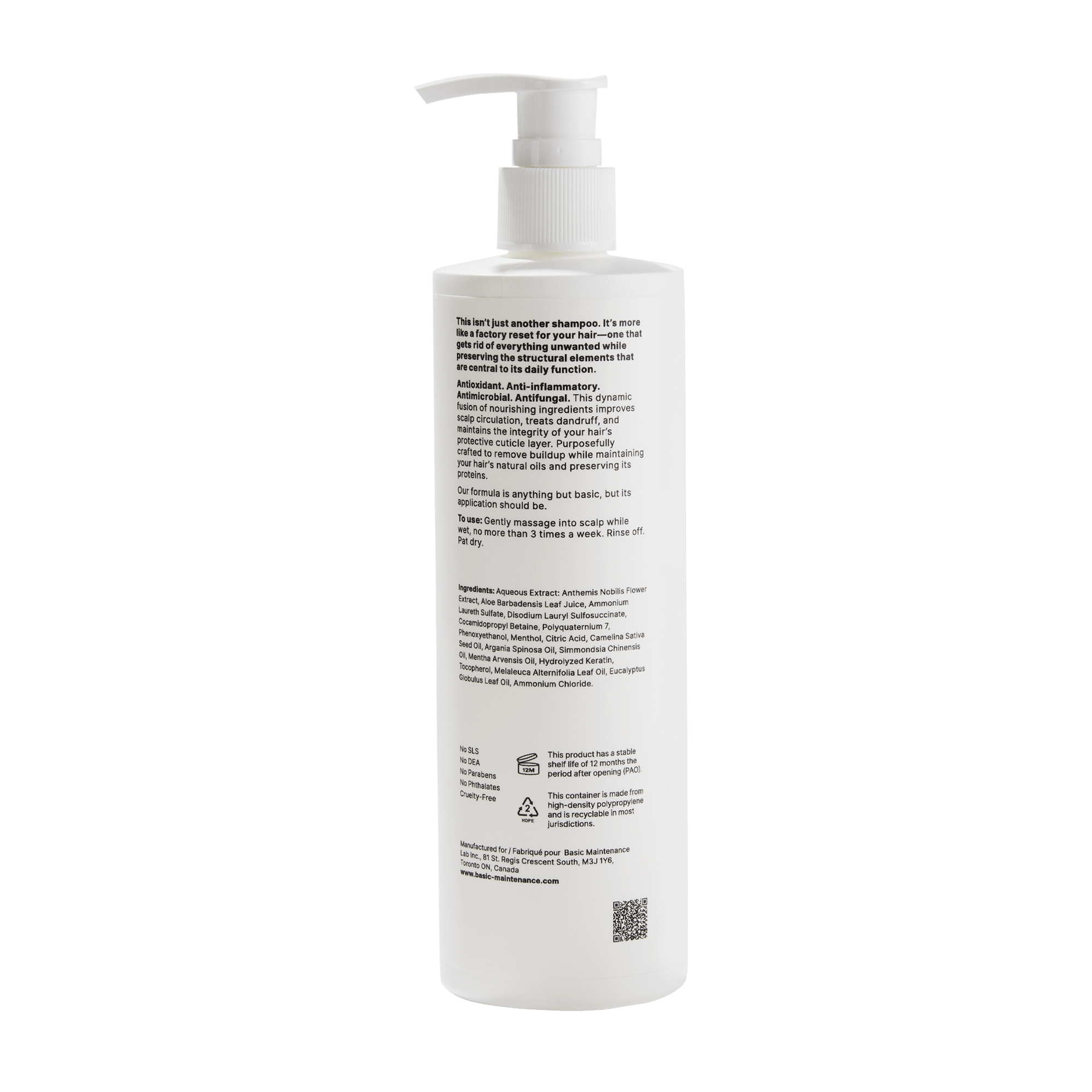 Basic Maintenance Lab - Formula 07: The Shampoo