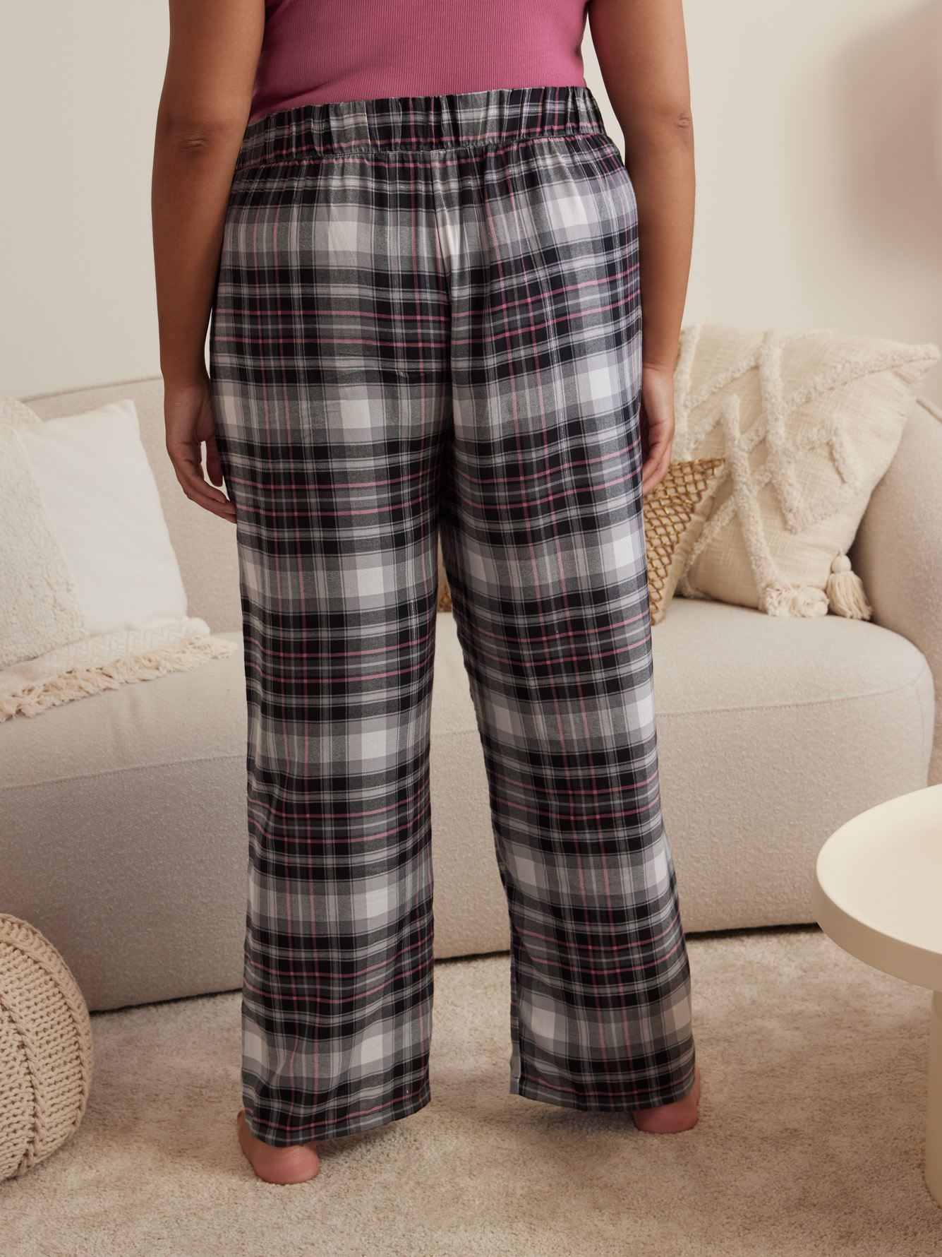 Plaid Straight-Leg Pyjama Pant - ti Voglio
