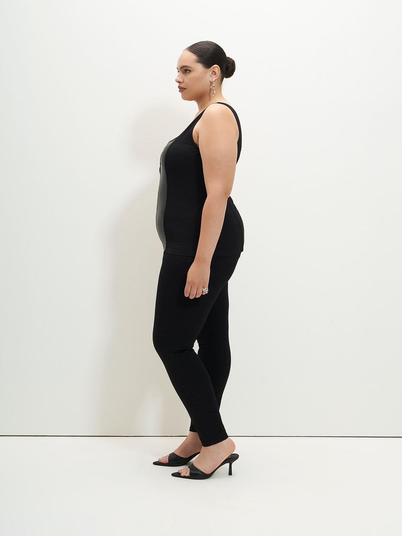 Responsible, Sleeveless Bodycon Knit Top - Addition Elle