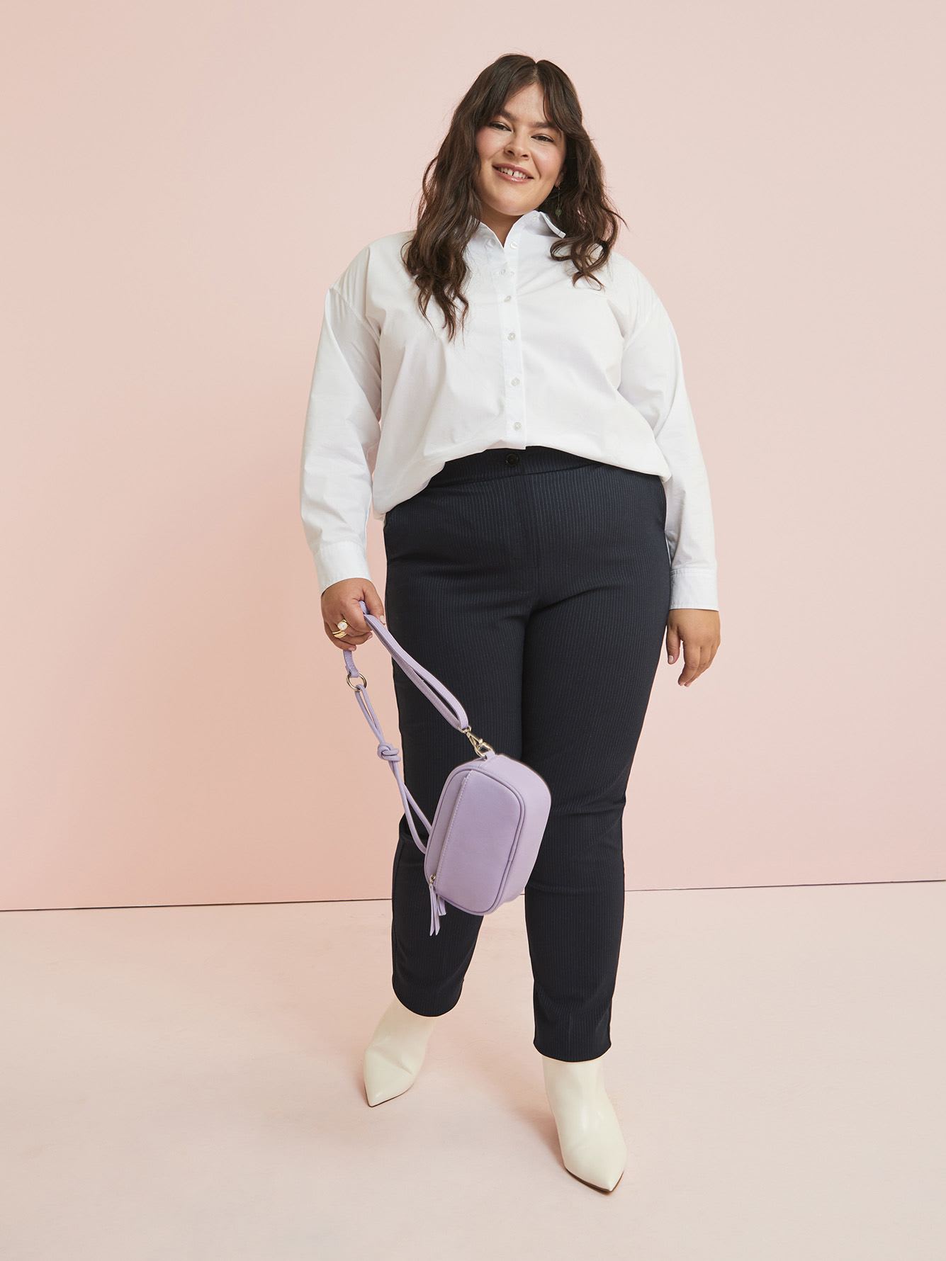 Curvy-Fit High-Rise Straight-Leg Pant