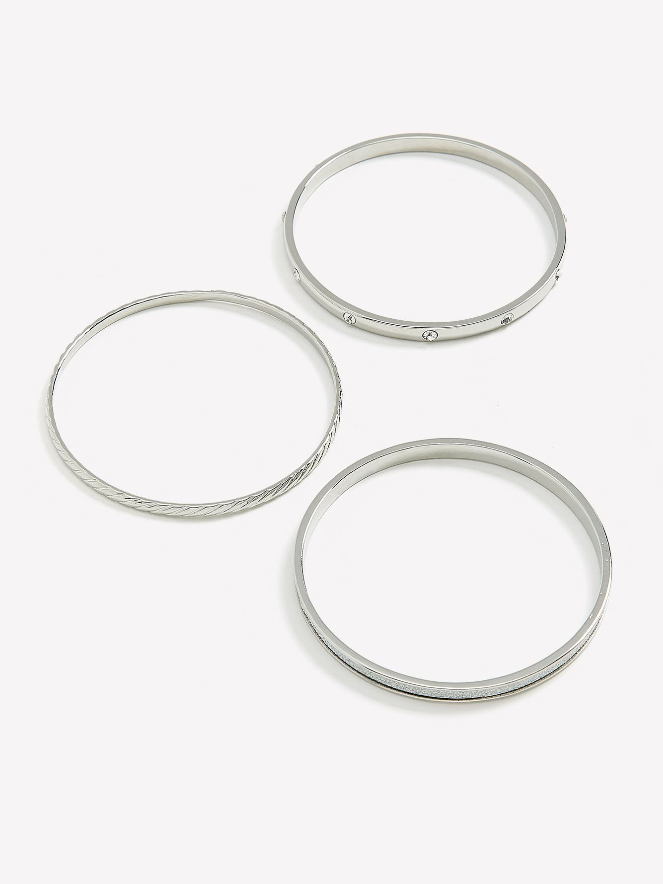Assorted Paper Glitter Bangles, Set of 3