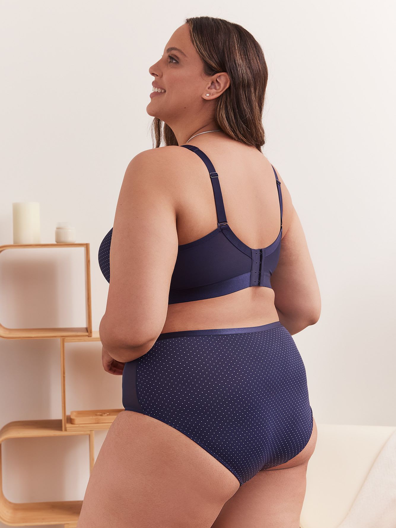 Dotted Wireless Padded Lounge Bra - Déesse Collection