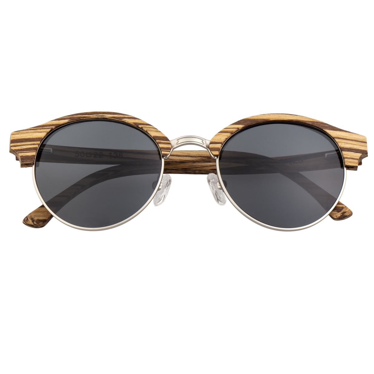 Earth Wood - Misty Polarized Sunglasses - Ice Tree/Black