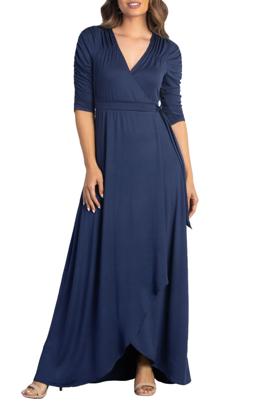 Kiyonna Meadow Dream Maxi Wrap Dress