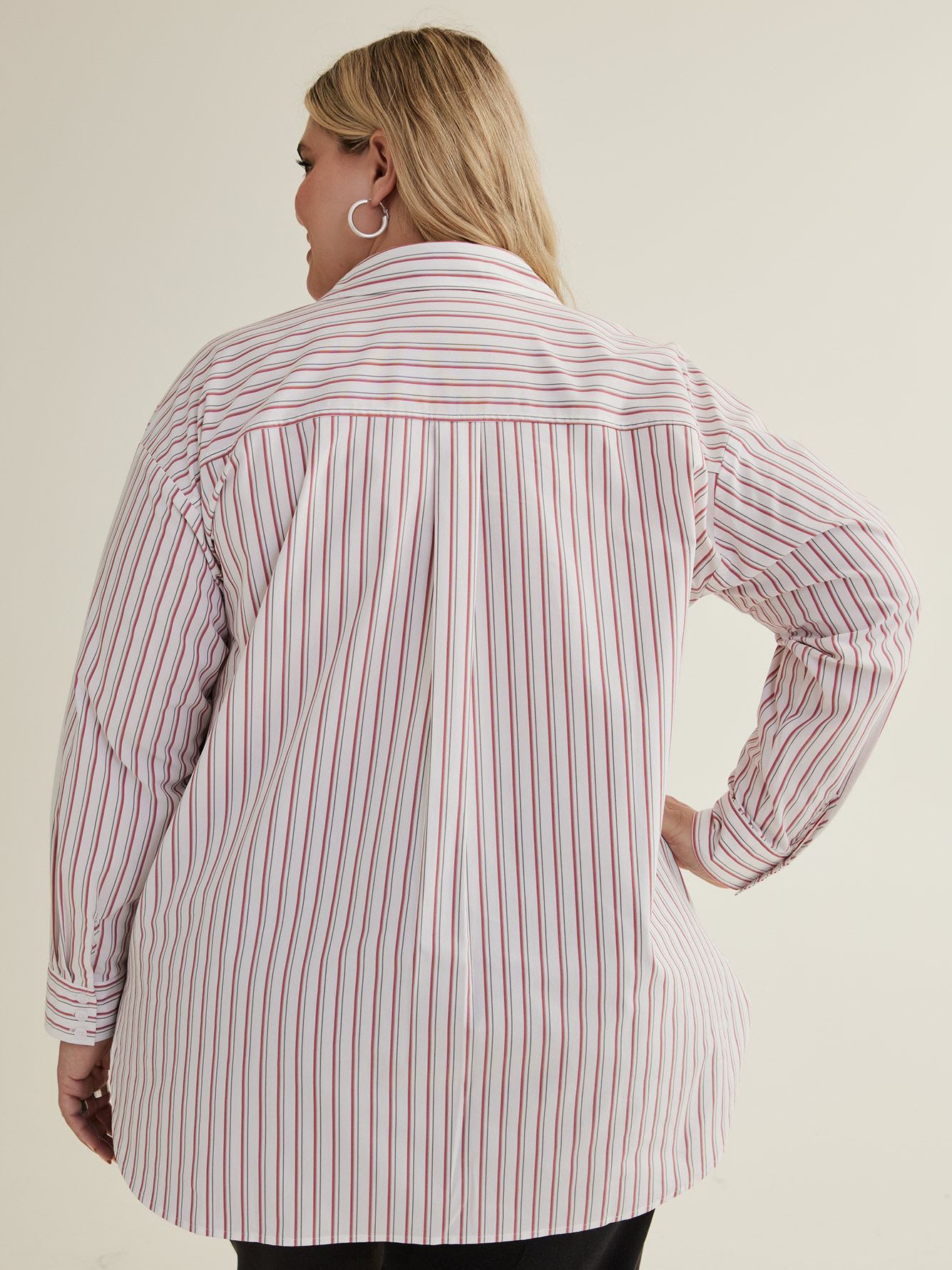 Pinstripe Poplin Buttoned Down Shirt