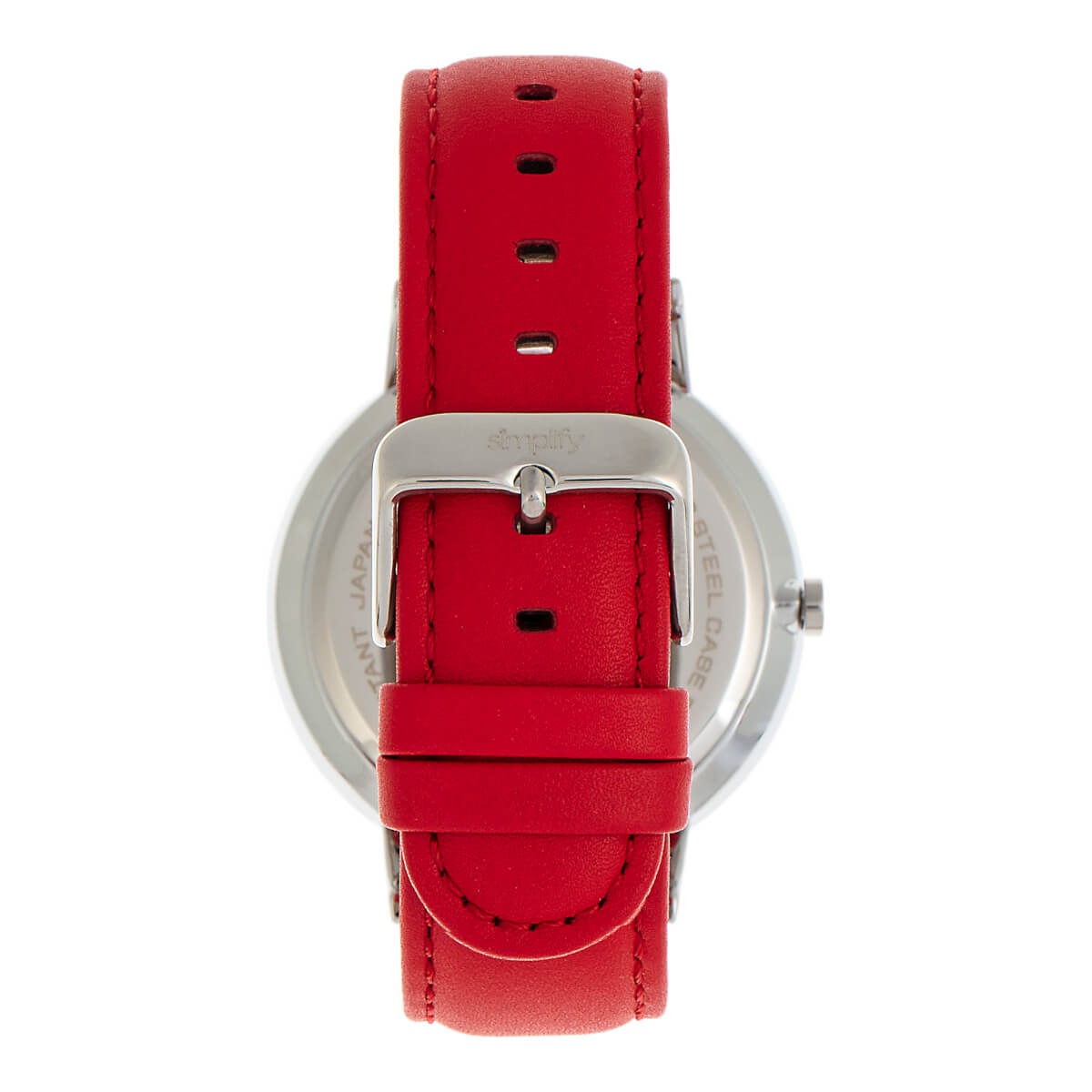 Simplify - The 6500 Leather-Band Watch - Black