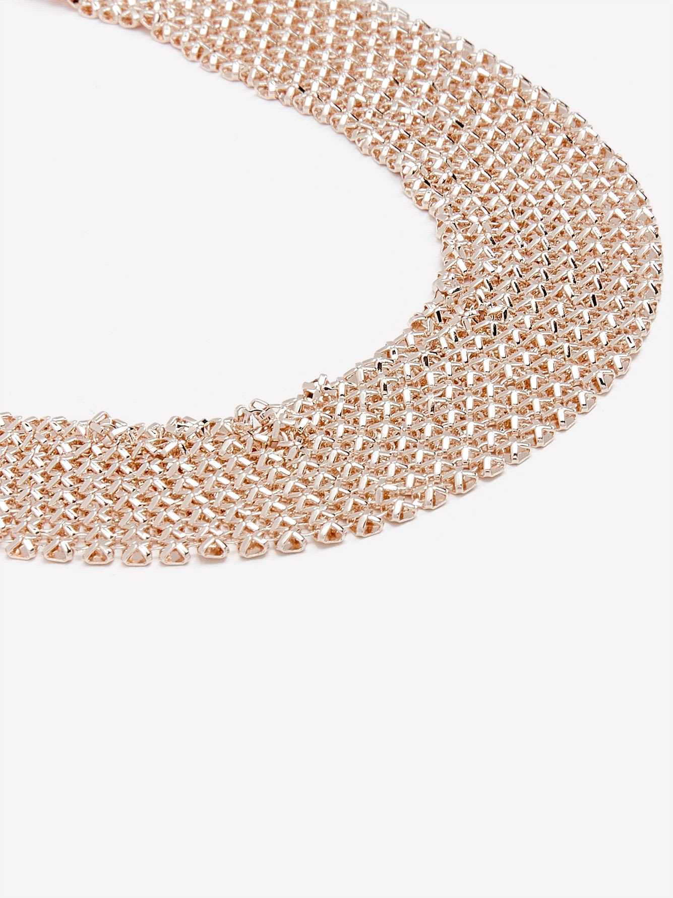 Rose Gold Metallic Mesh Choker - Addition Elle