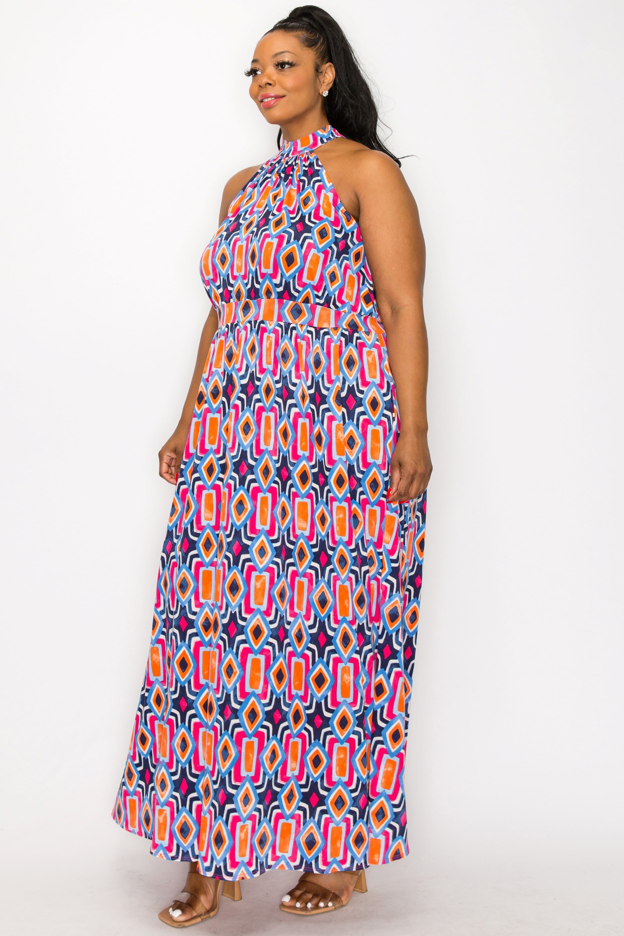 Rios Halter Neck Dress - L I V D