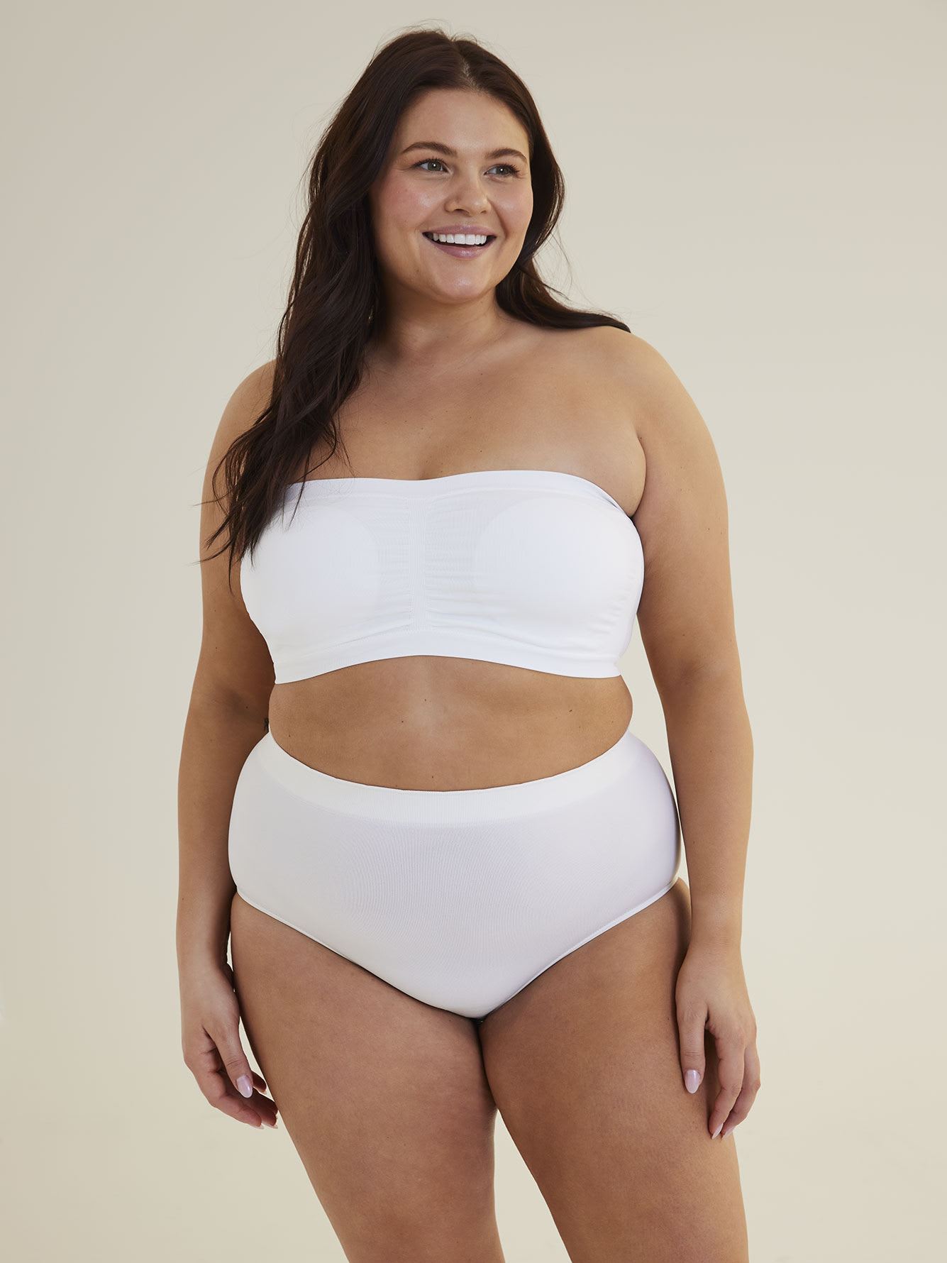 Seamless Bandeau, White - ti VOGLIO