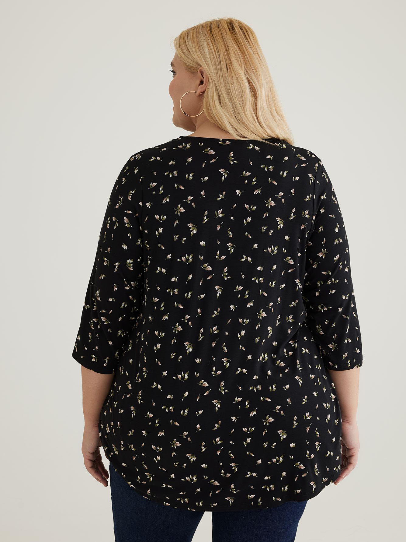 Tunic Knit Top with Smocking