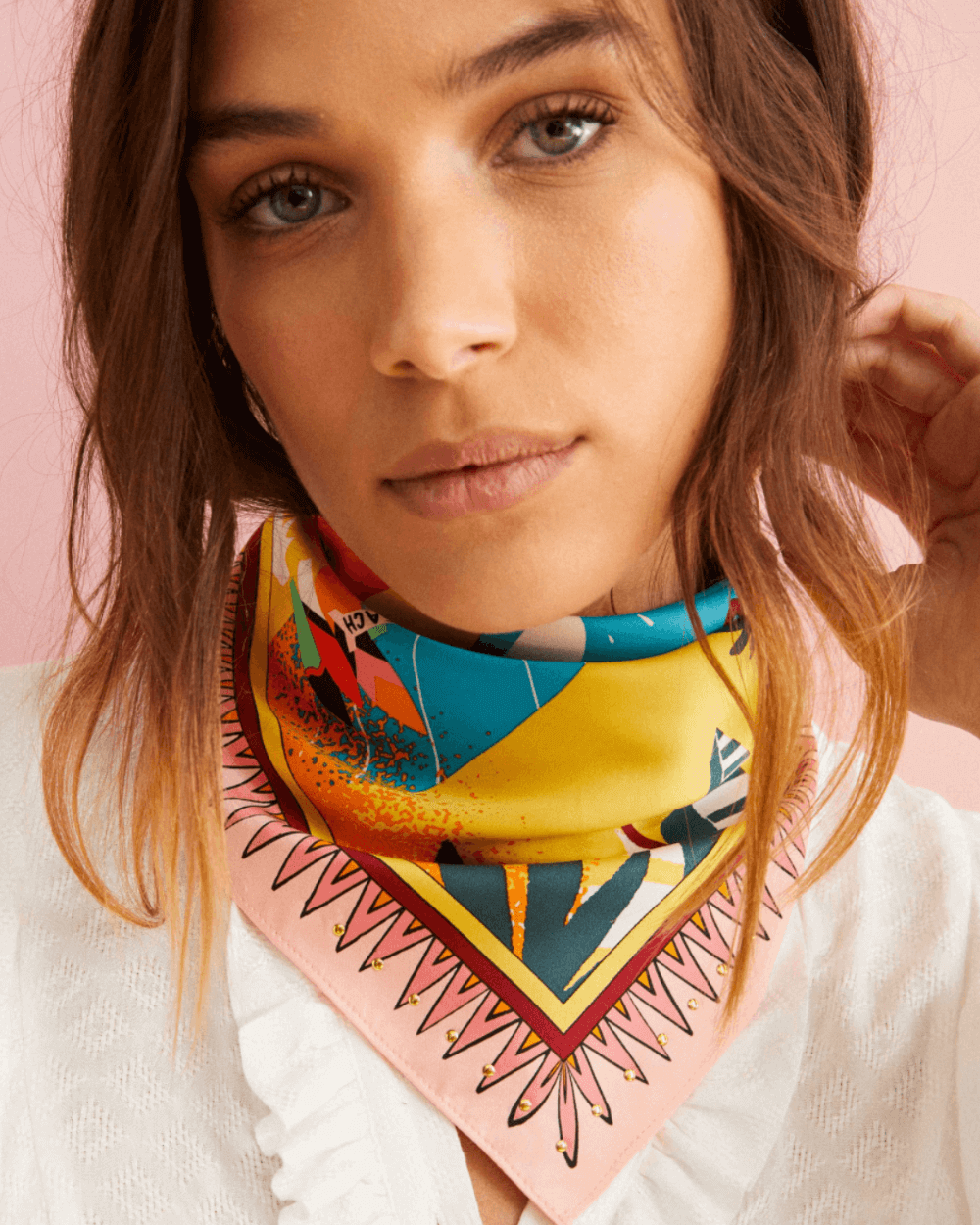 SURFIN Scarf in Pink