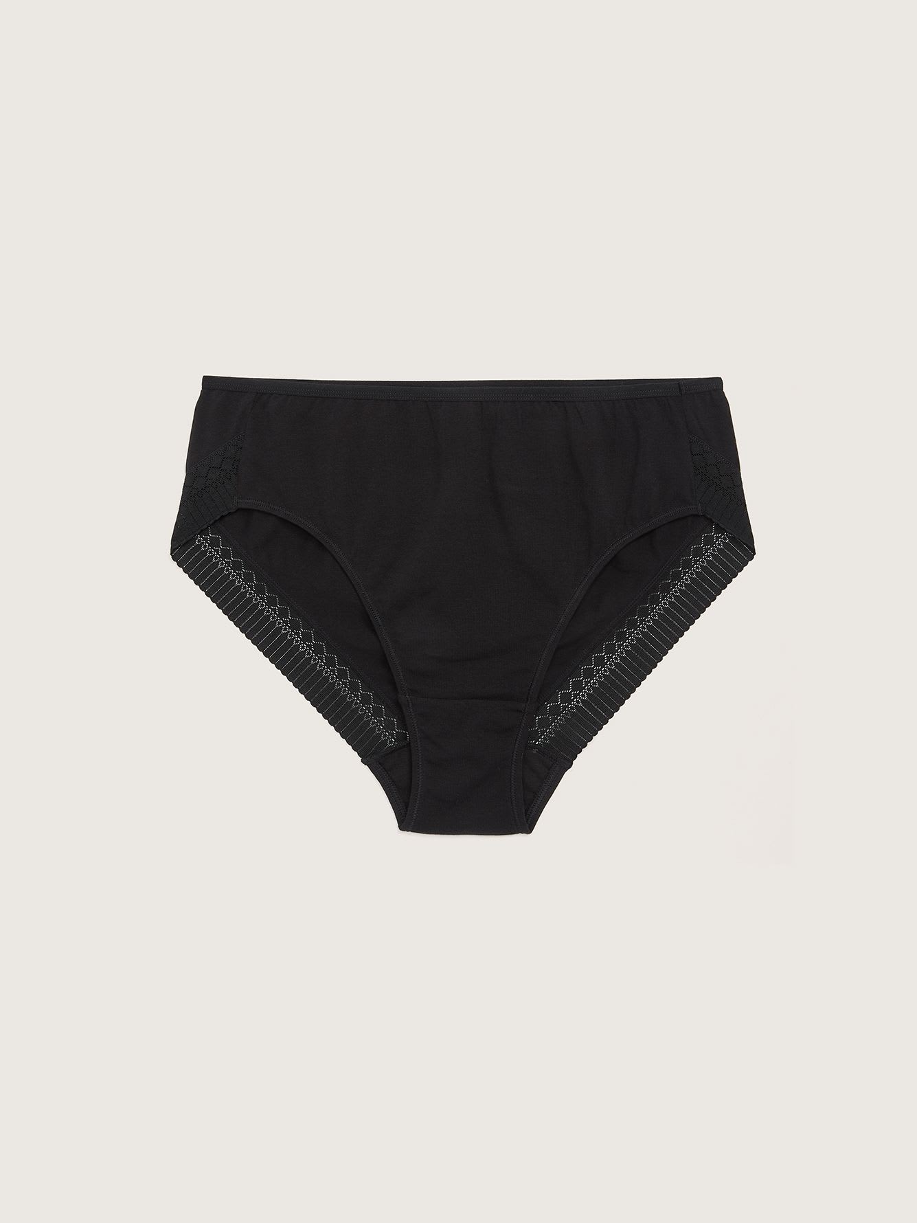 High-Cut Brief with Lace Applique - ti VOGLIO