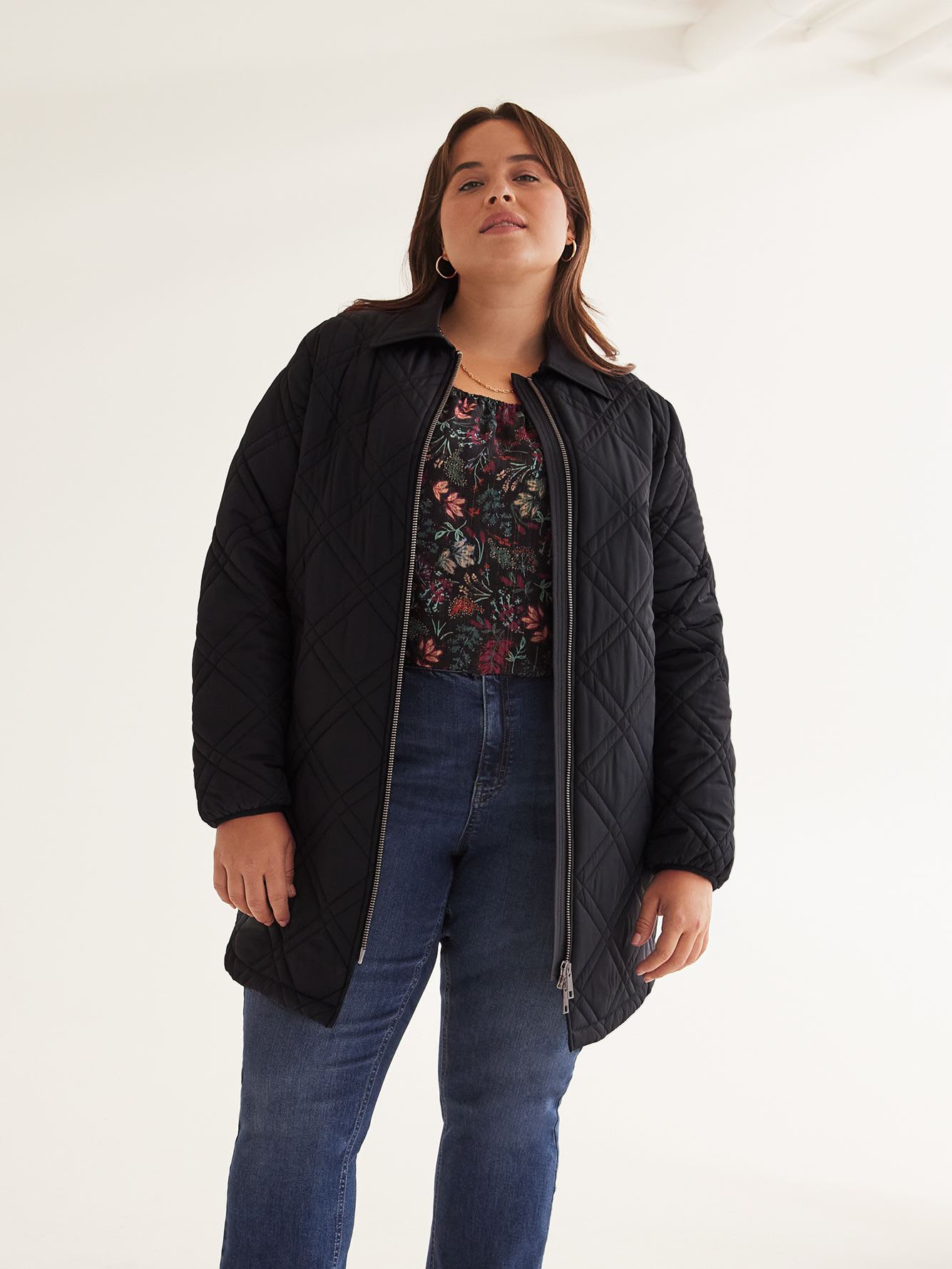 Responsible, Quilted High-Low Jacket
