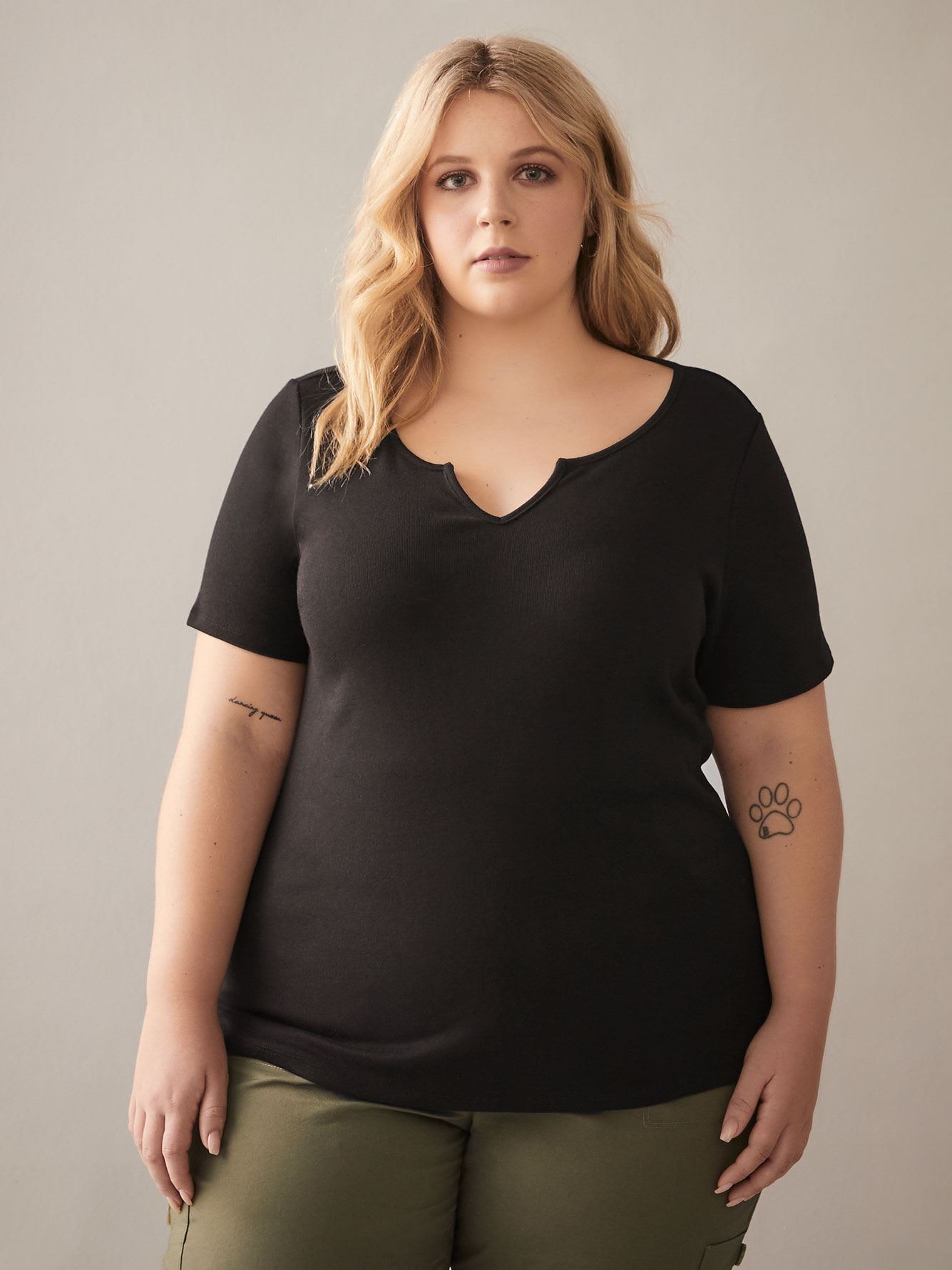 Split-Neck Girlfriend T-Shirt - In Every Story