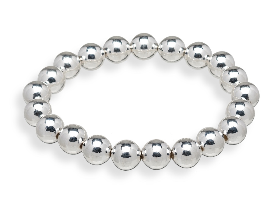 Sterling Silver Filled 10mm Ball Bracelet by Ag Sterling