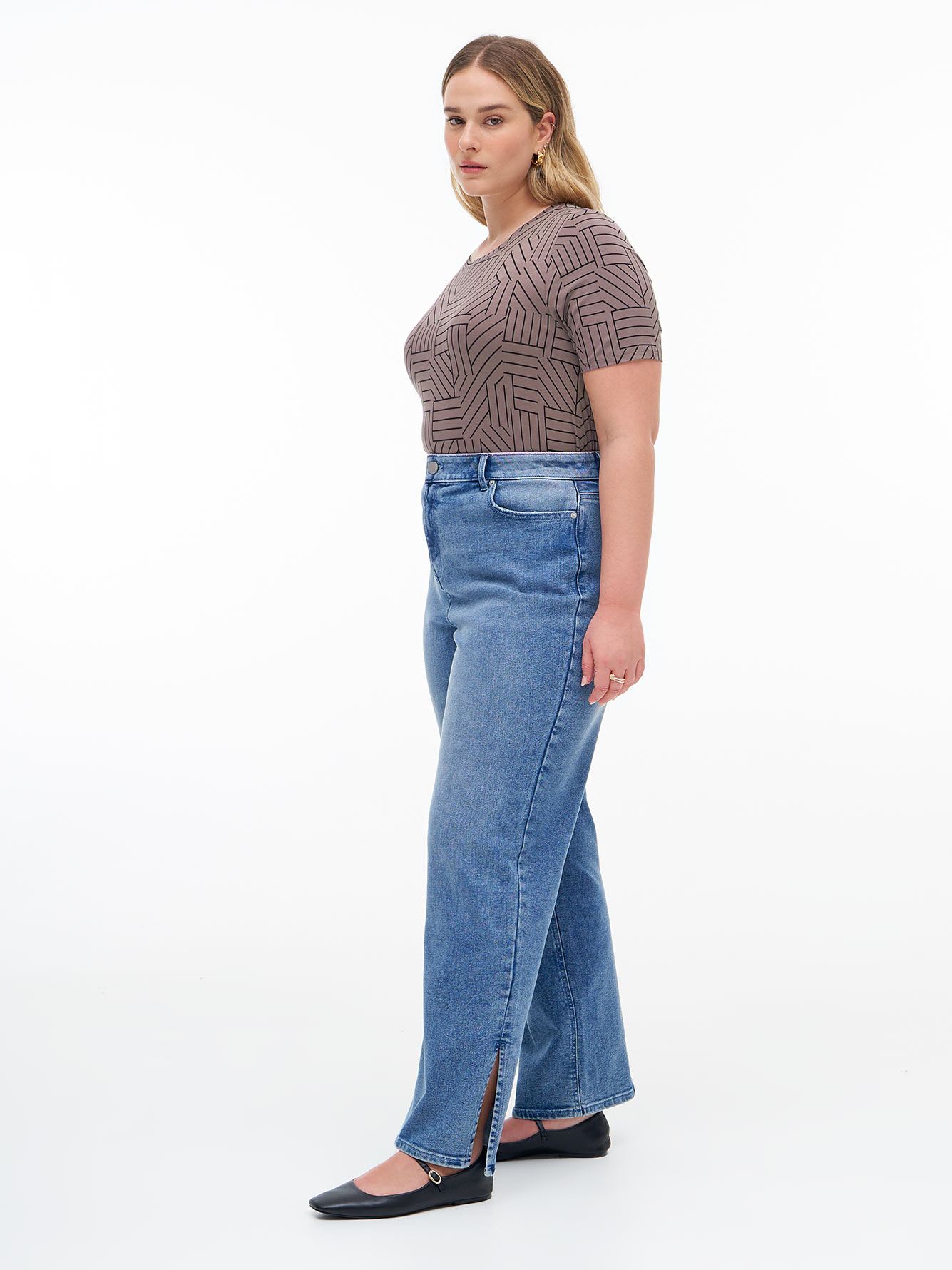 Responsible, Modern-Fit Printed Tee - Addition Elle - PENN. Essentials