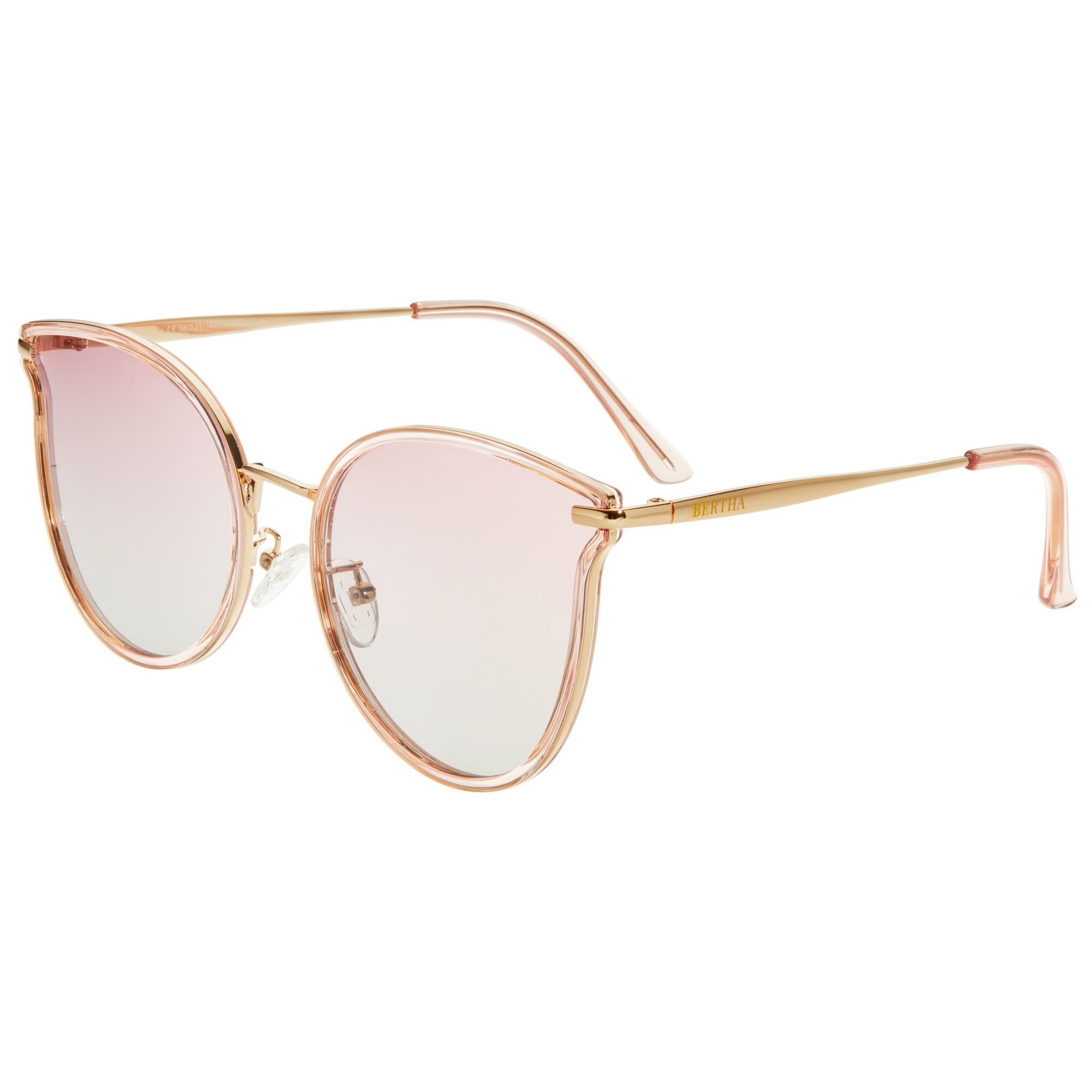 Bertha - Moon Polarized Sunglasses - Gold/Brown