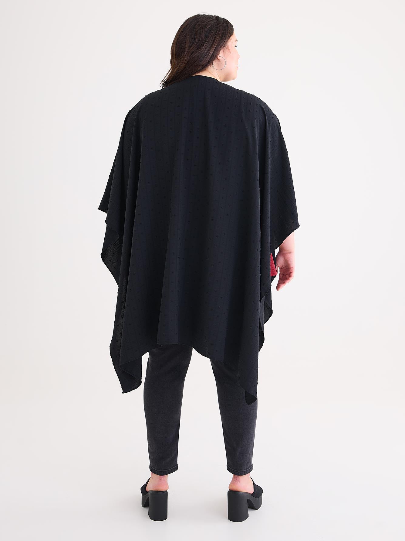 Black Dotted Shawl