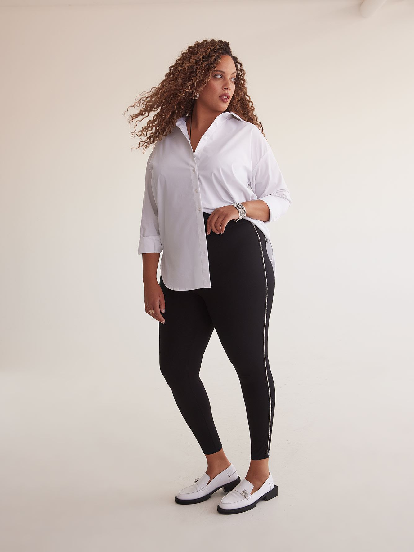 Black Ponte de Roma Fashion Legging - PENN. Essentials