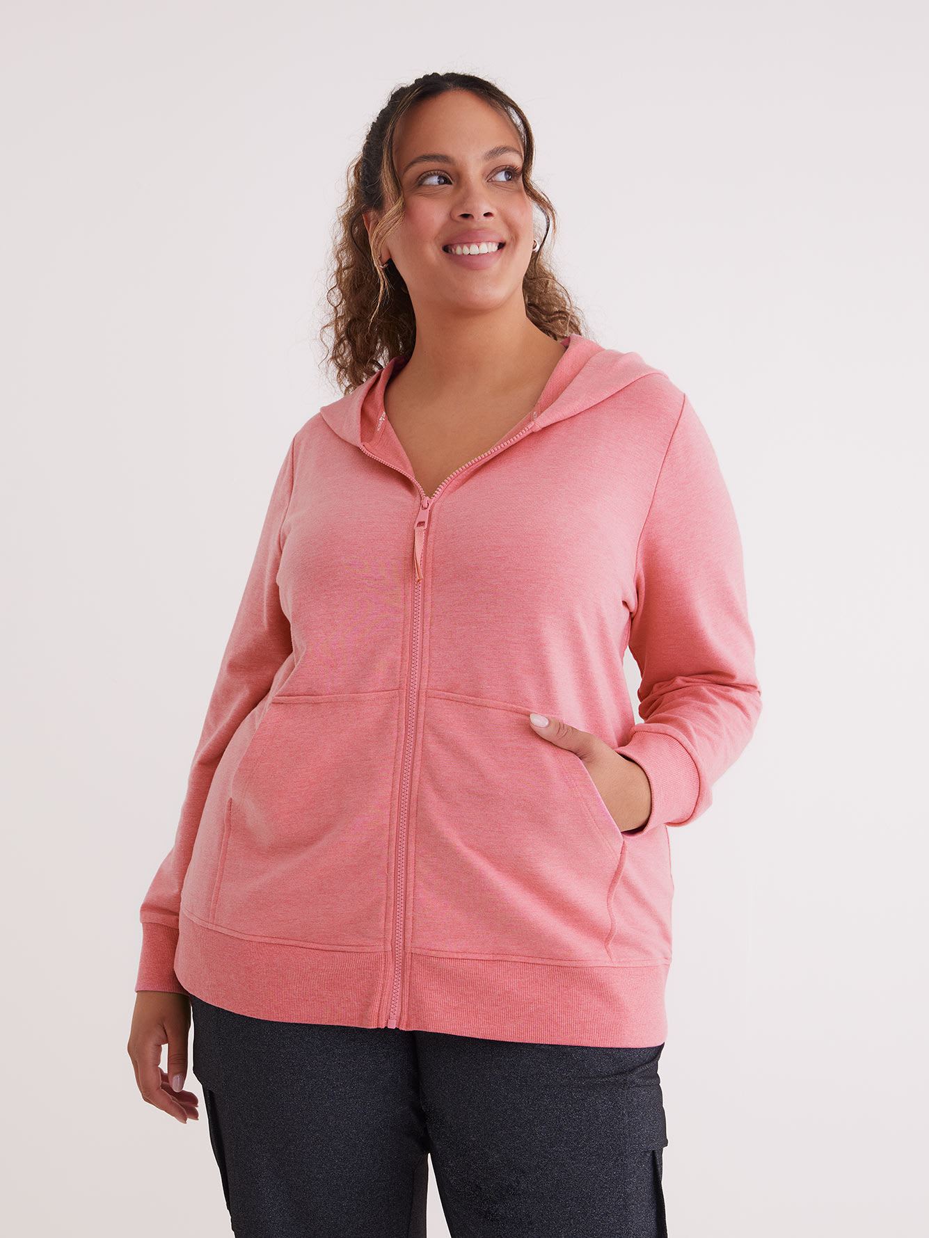 Hooded Zipped Jacket - Active Zone