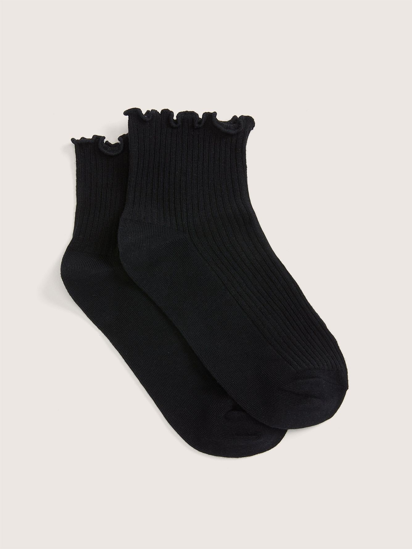 Lettuce Edge Ankle Socks, 1-Pair