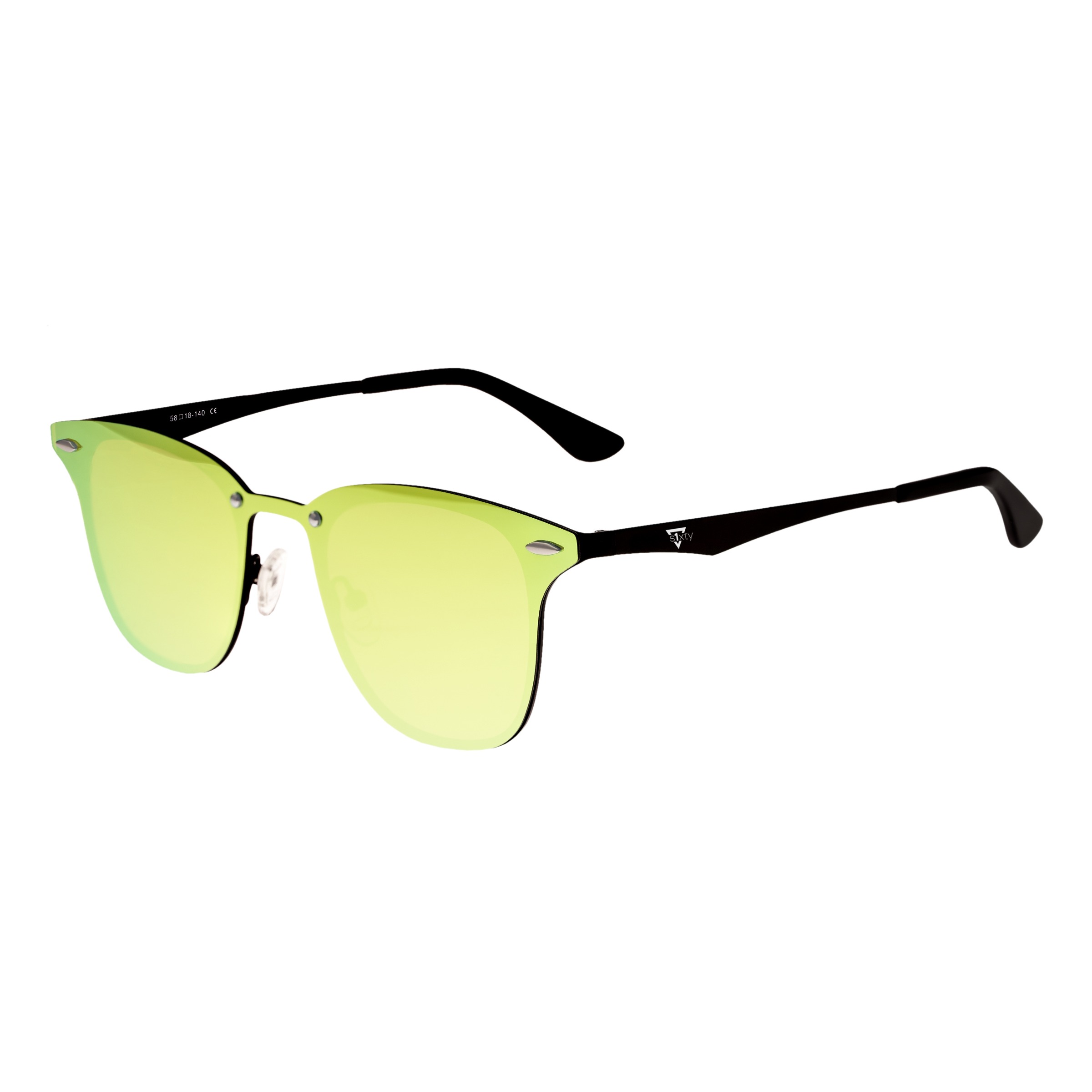 Sixty One - Infinity Polarized Sunglasses - Gold/Pink-Celeste
