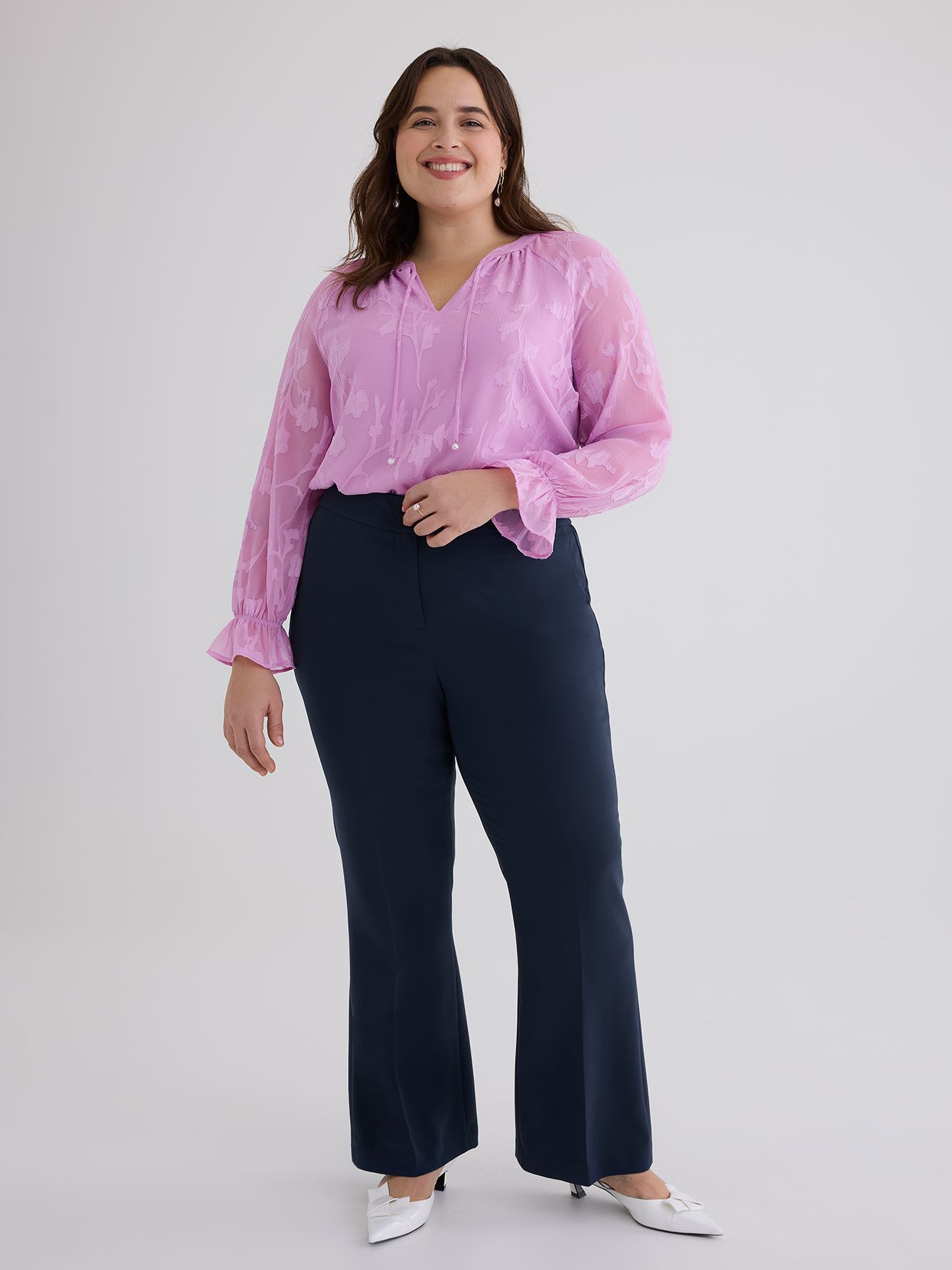 Flare Leg City Pant