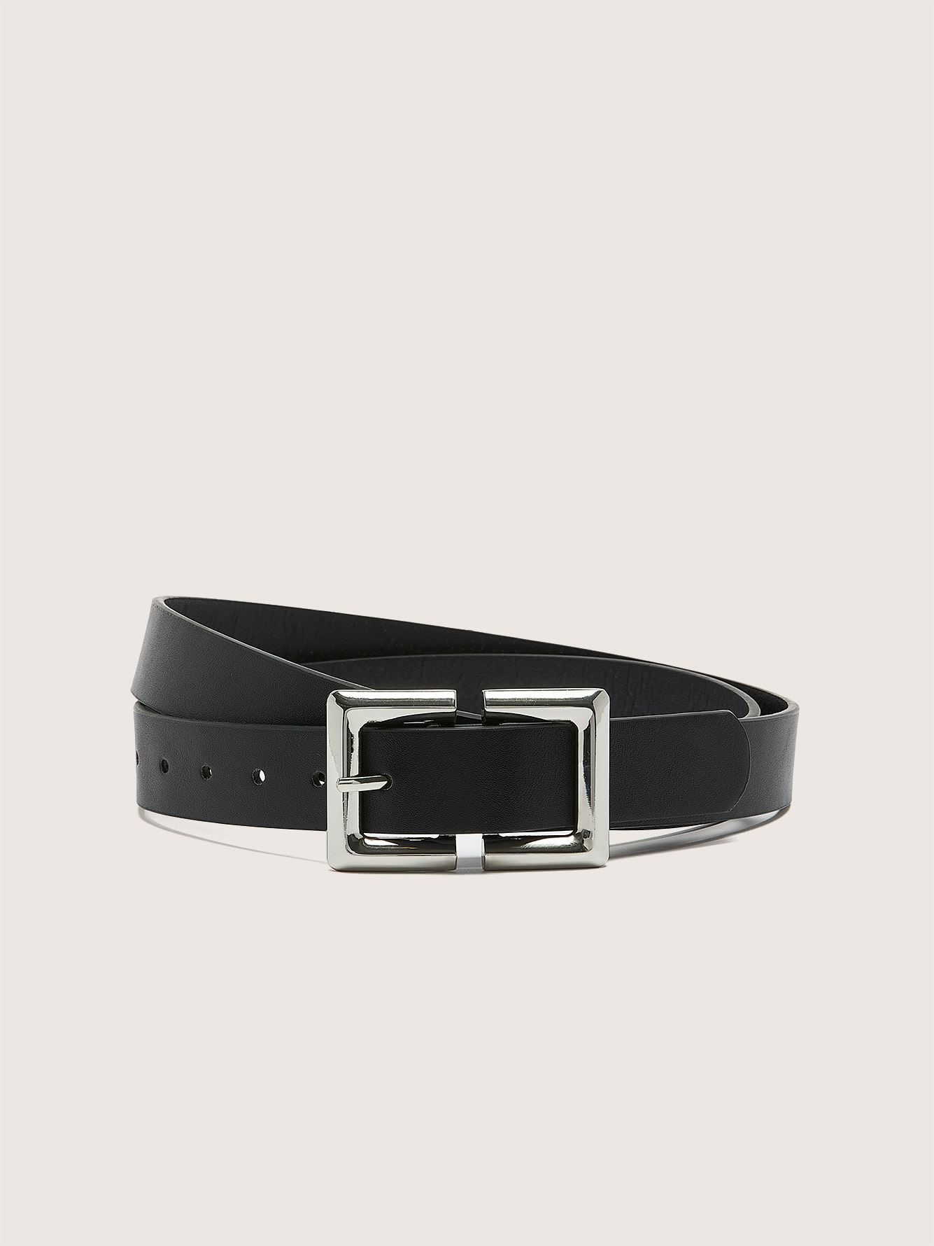 Belt with Double Square Buckle