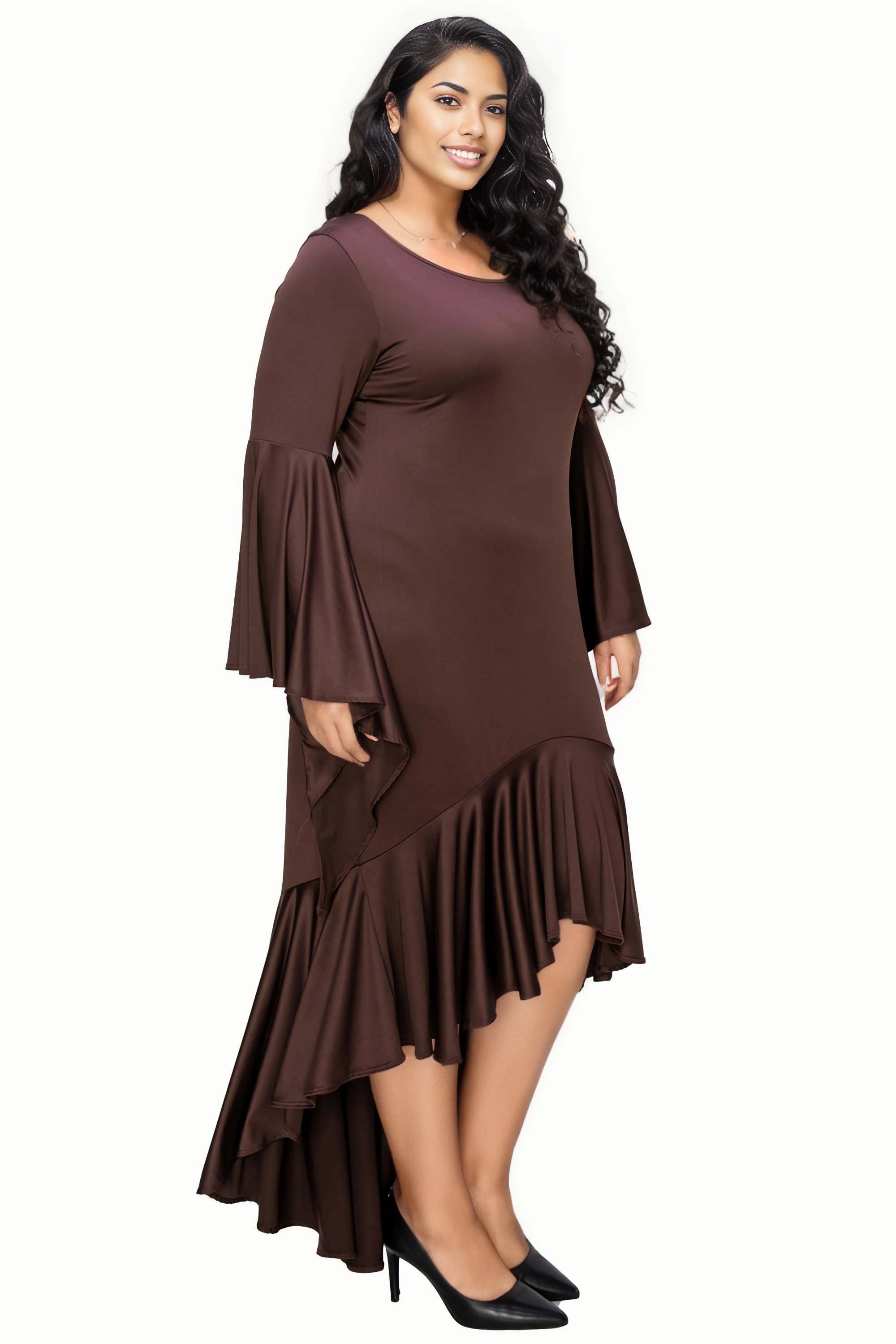Arielle Flowy Mermaid Hem Dress - L I V D
