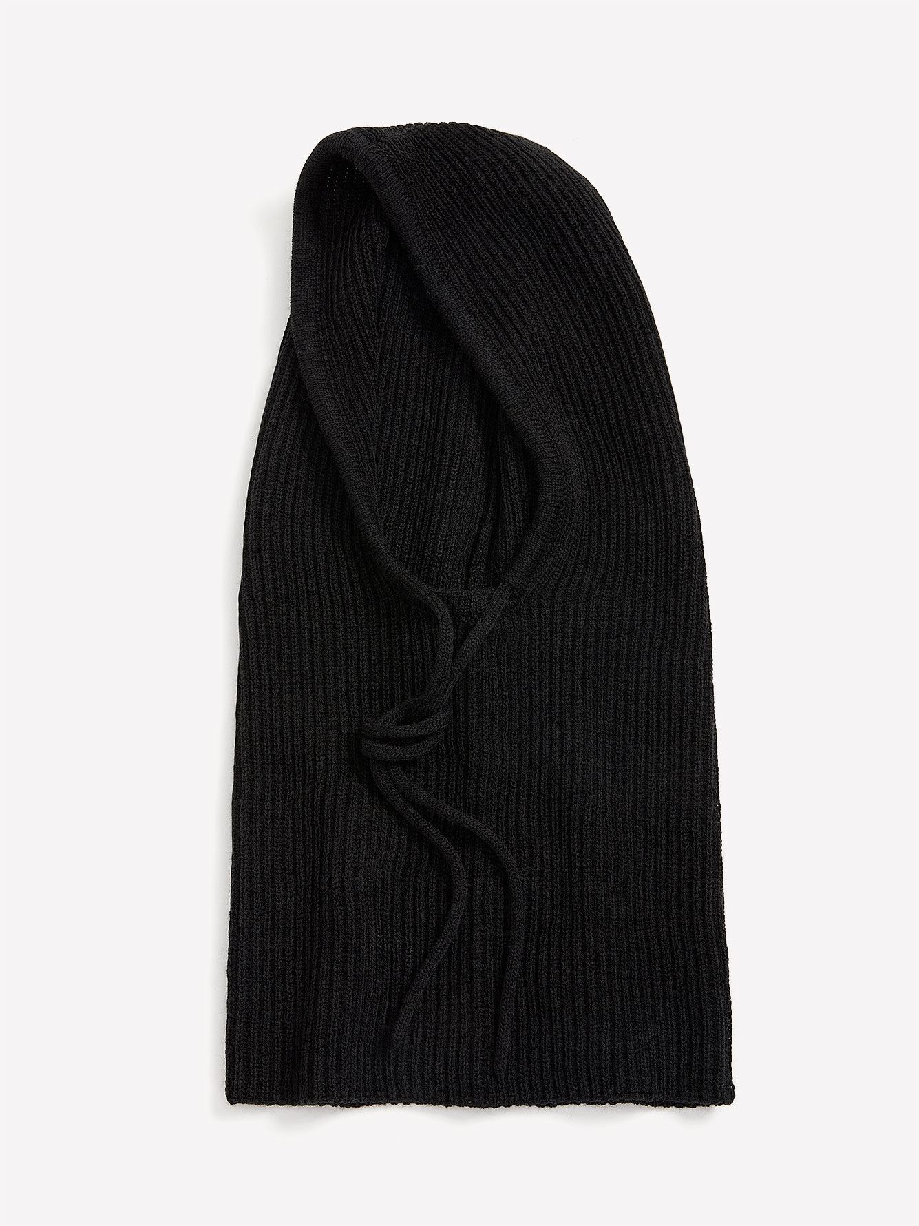 Black Ribbed Balaclava