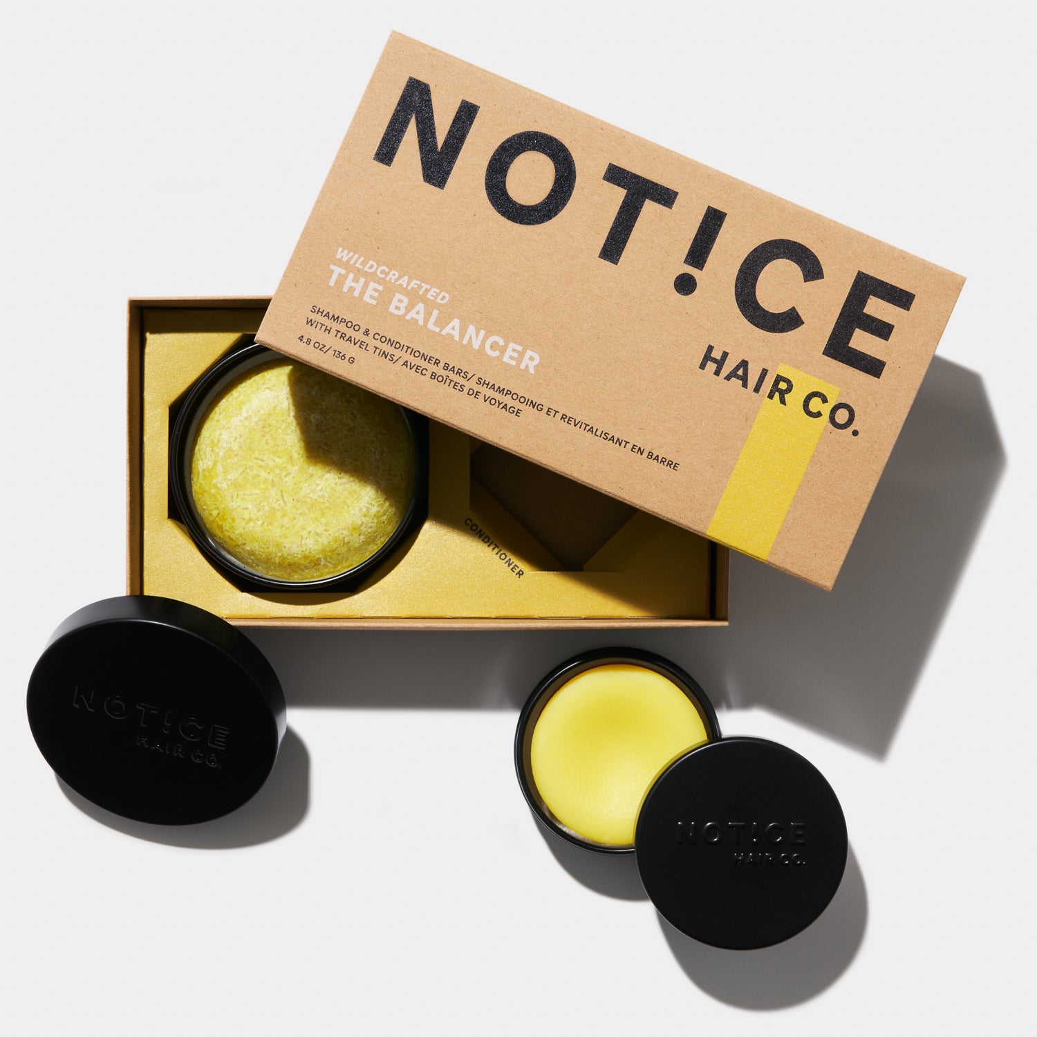 The Balancer Shampoo & Conditioner Bars Travel Set