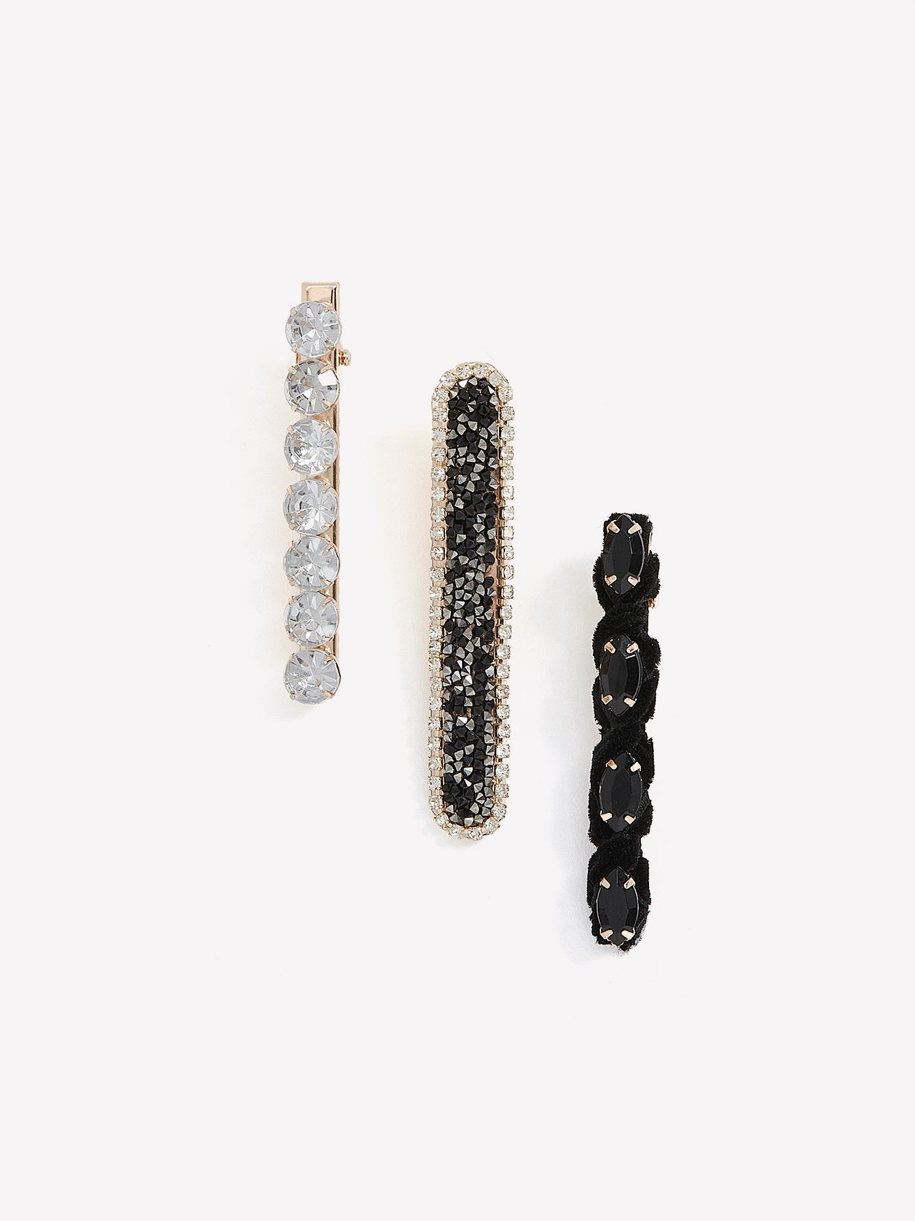 Fancy Hair Barrettes, Set of 3