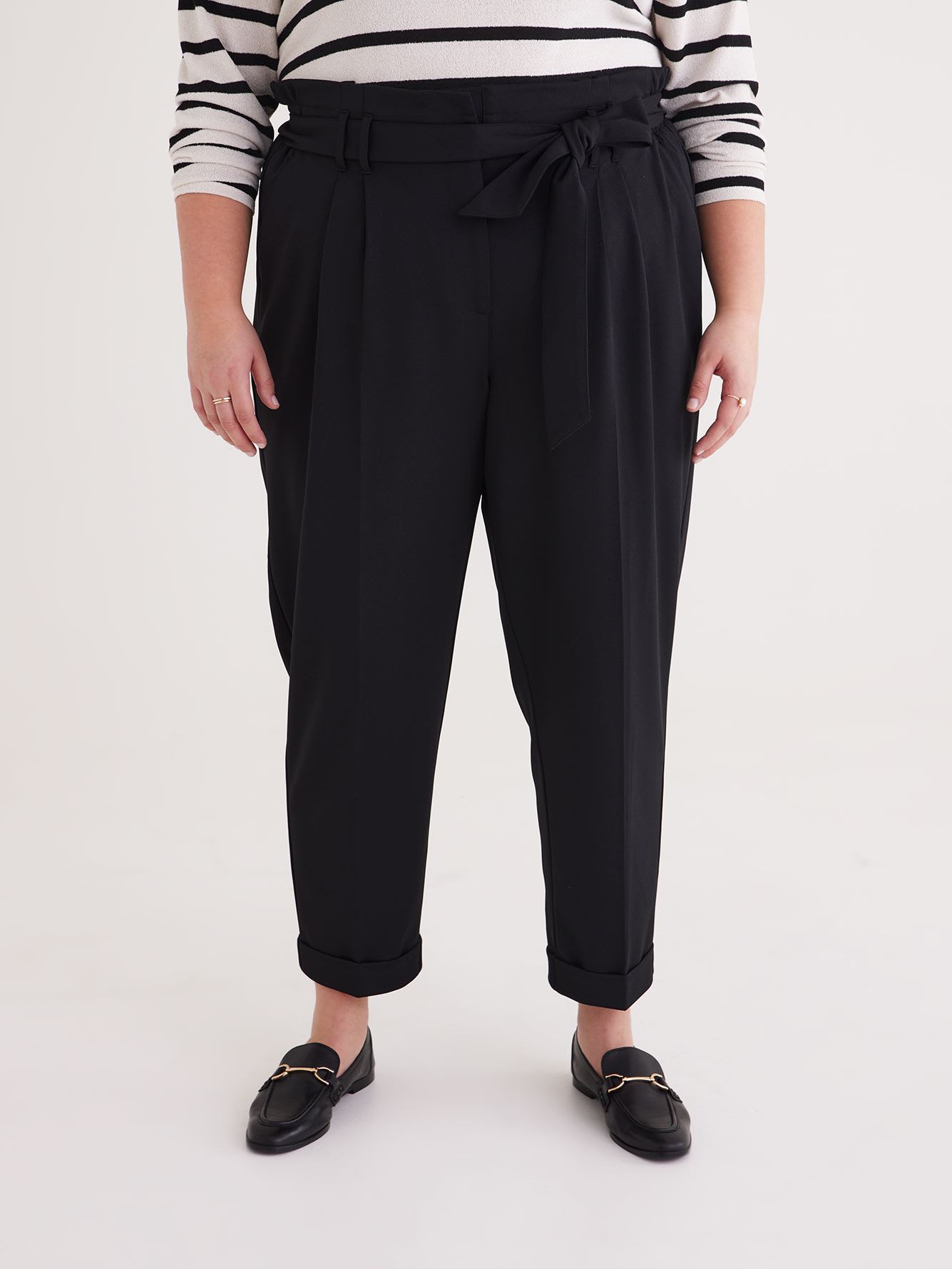 Paper Bag Tapered Pants