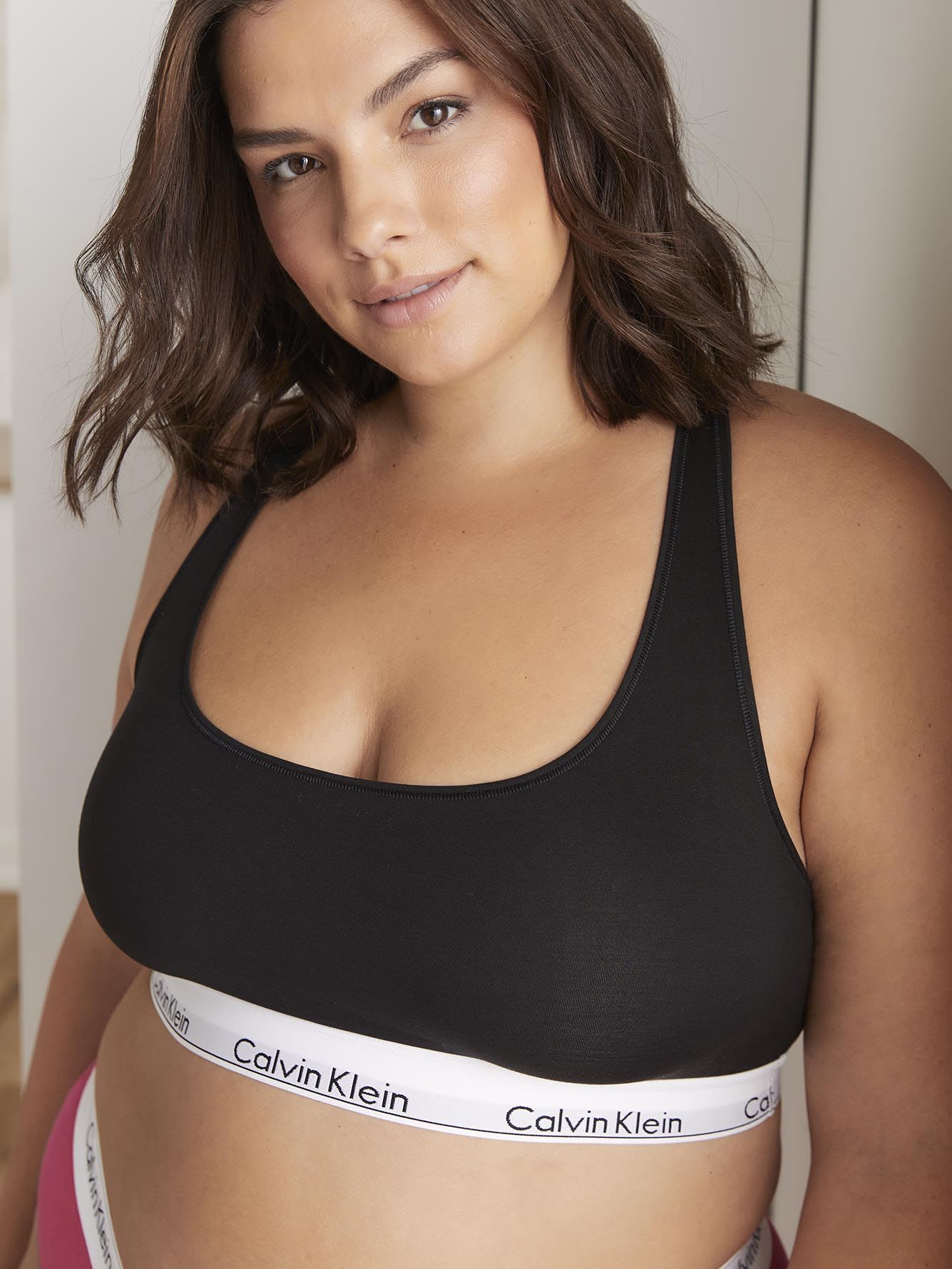 Unlined Cotton Bralette - Calvin Klein