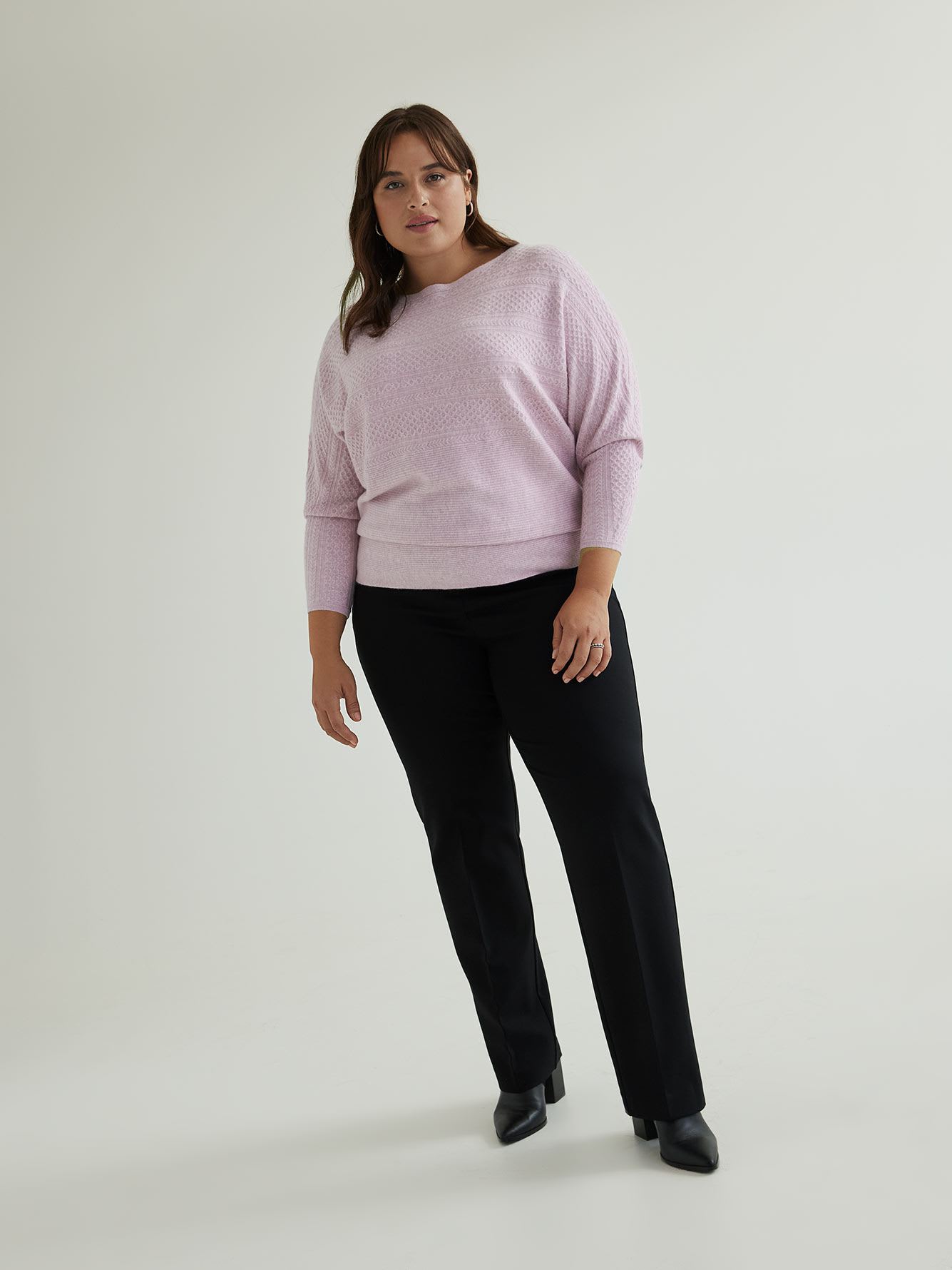 Black Essential Ponte de Roma Sculpting Straight-Leg Pant