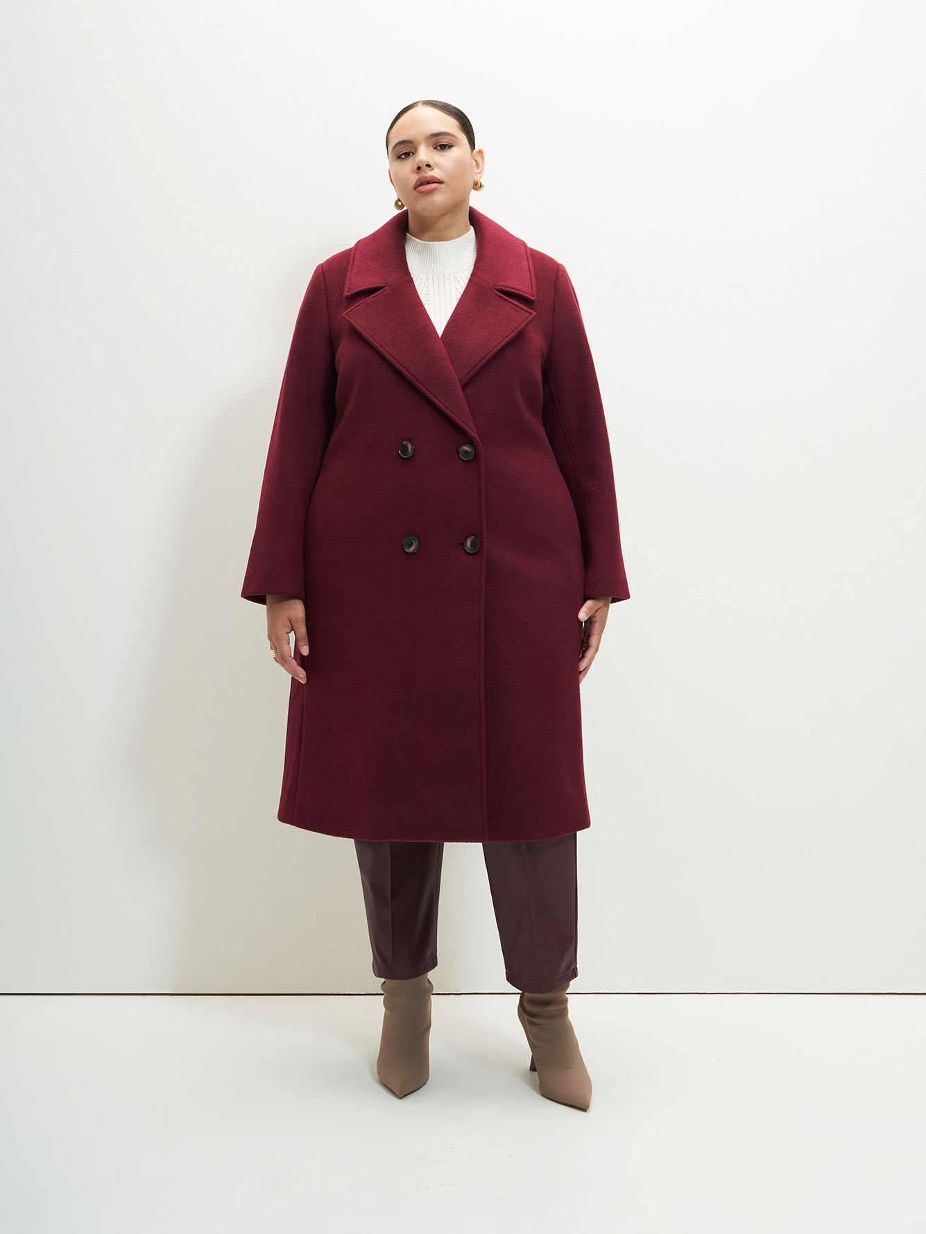 Double-Breasted Coat - Addition Elle