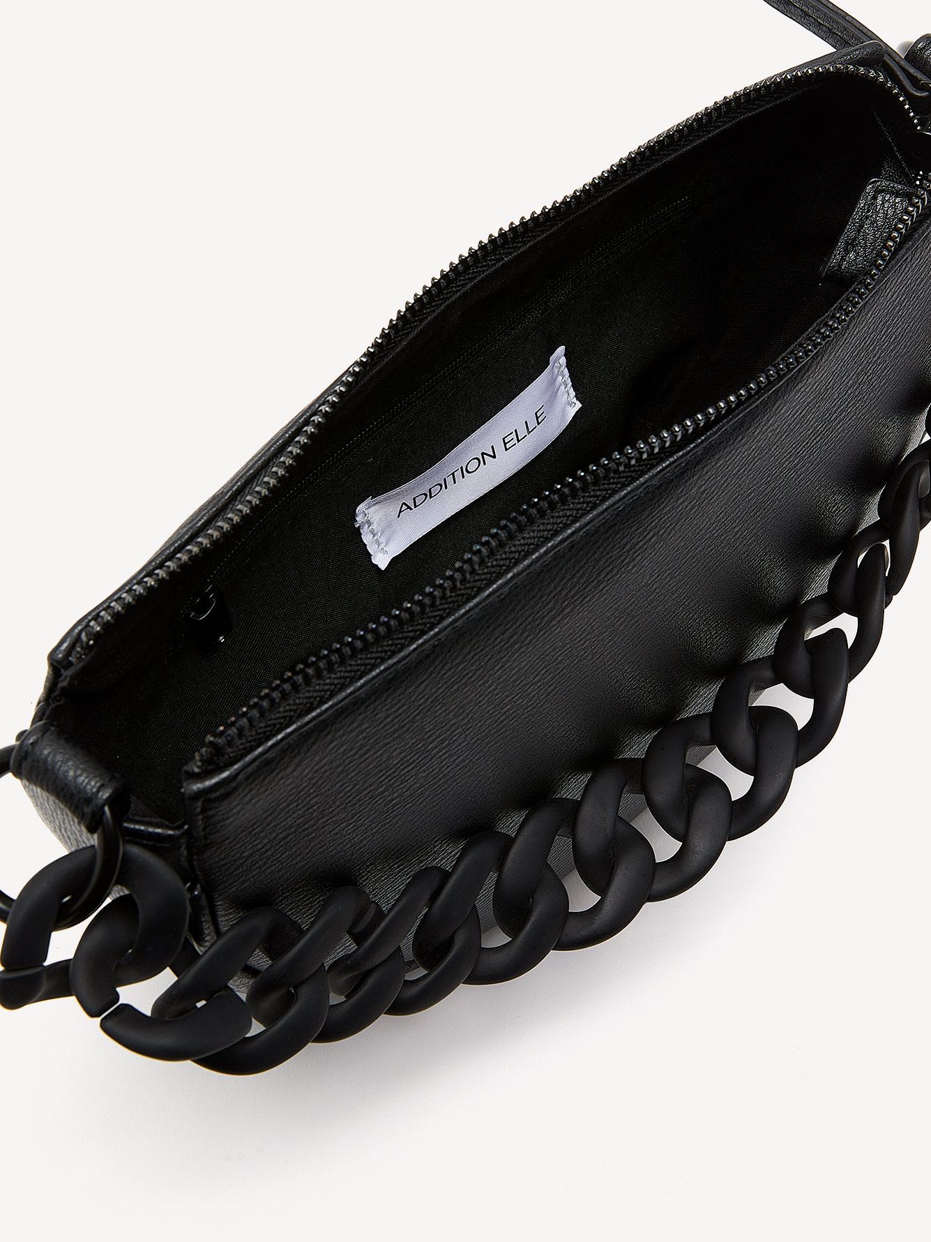 Half Circle Crossbody Handbag with Braided Strap - Addition Elle