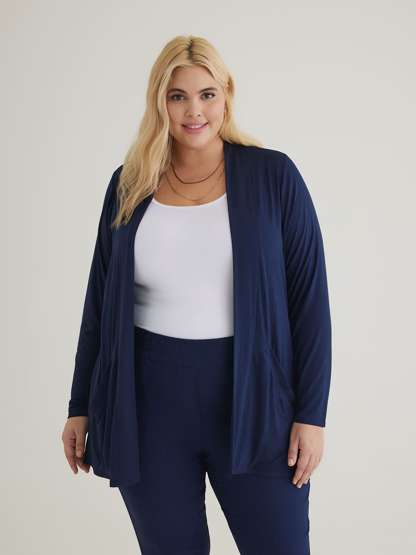 Responsible, Open Cardigan with Slits - PENN. Essentials
