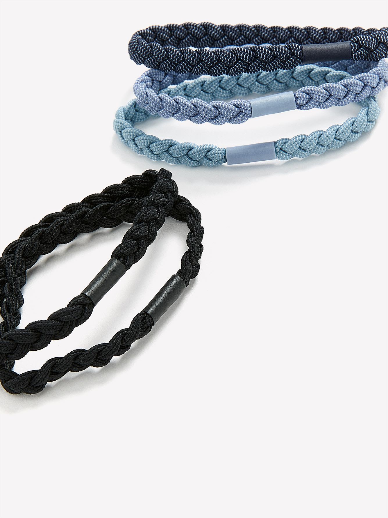 Denim Hair Elastics, Set of 5 - Addition Elle