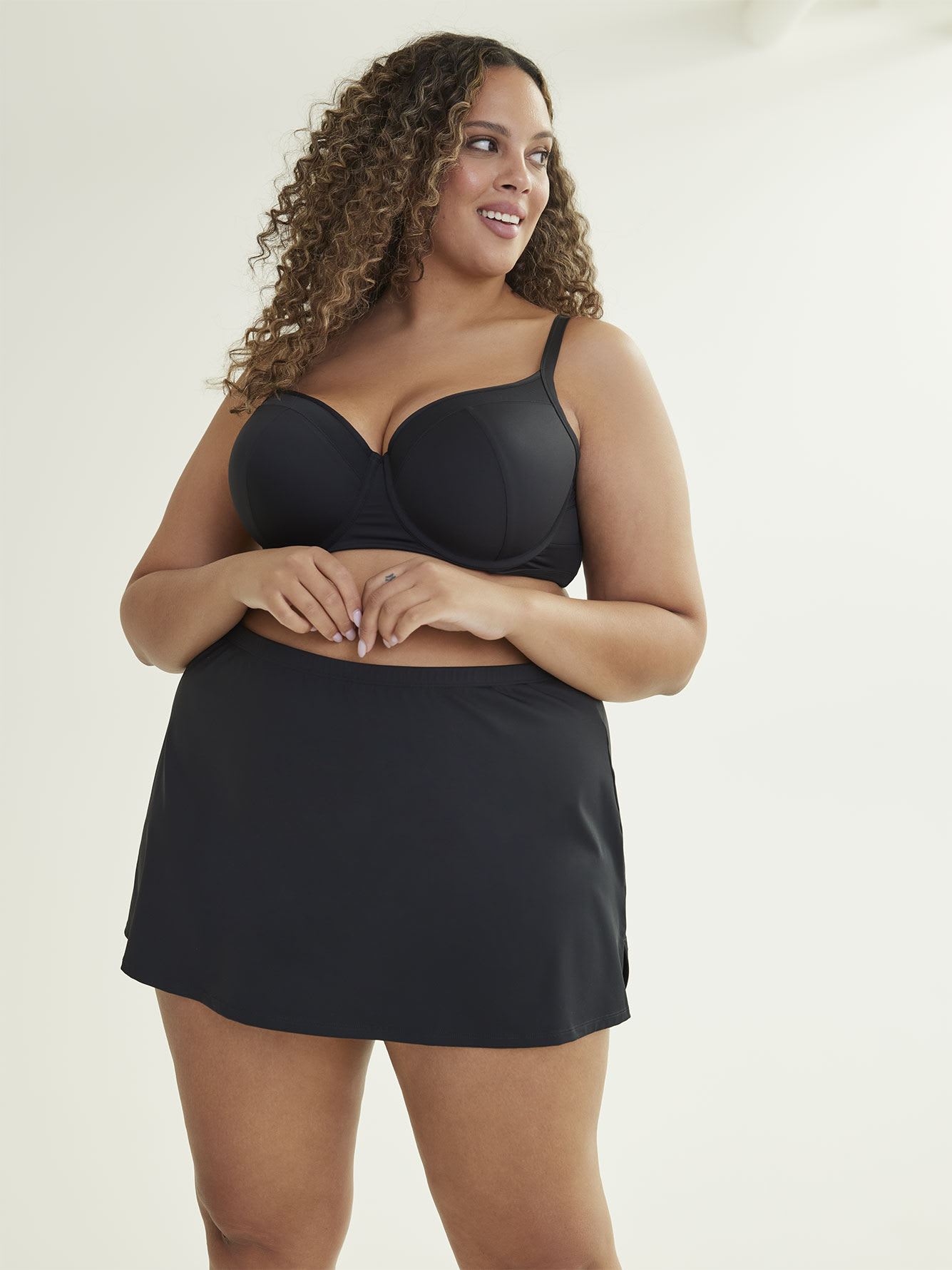Basic Black Swim Skirt