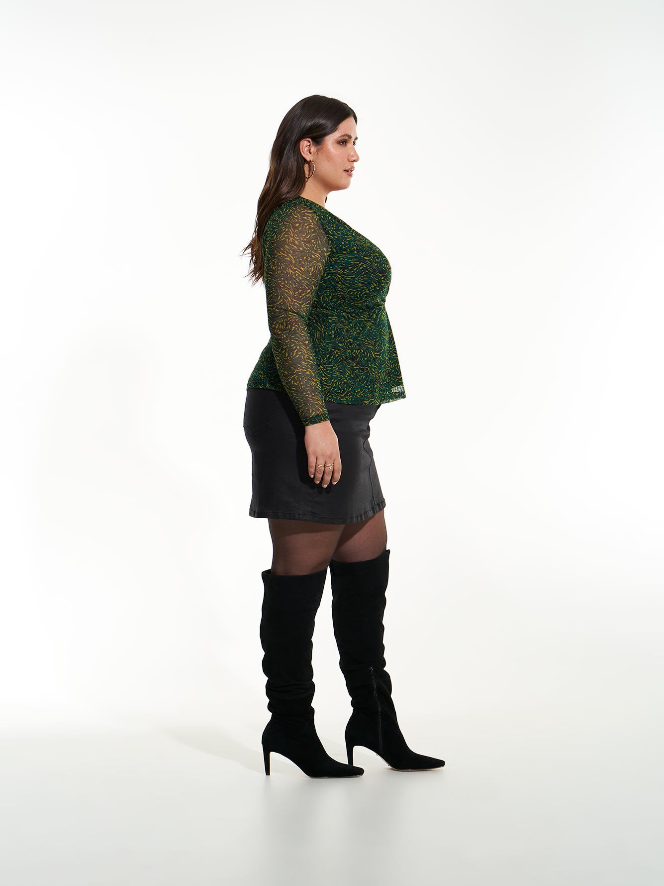 Long-Sleeve Wrap Knit Top - Addition Elle