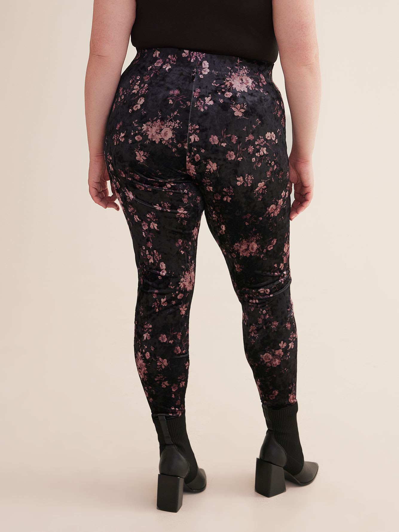 Floral Velvet Fashion Legging - PENN. Essentials