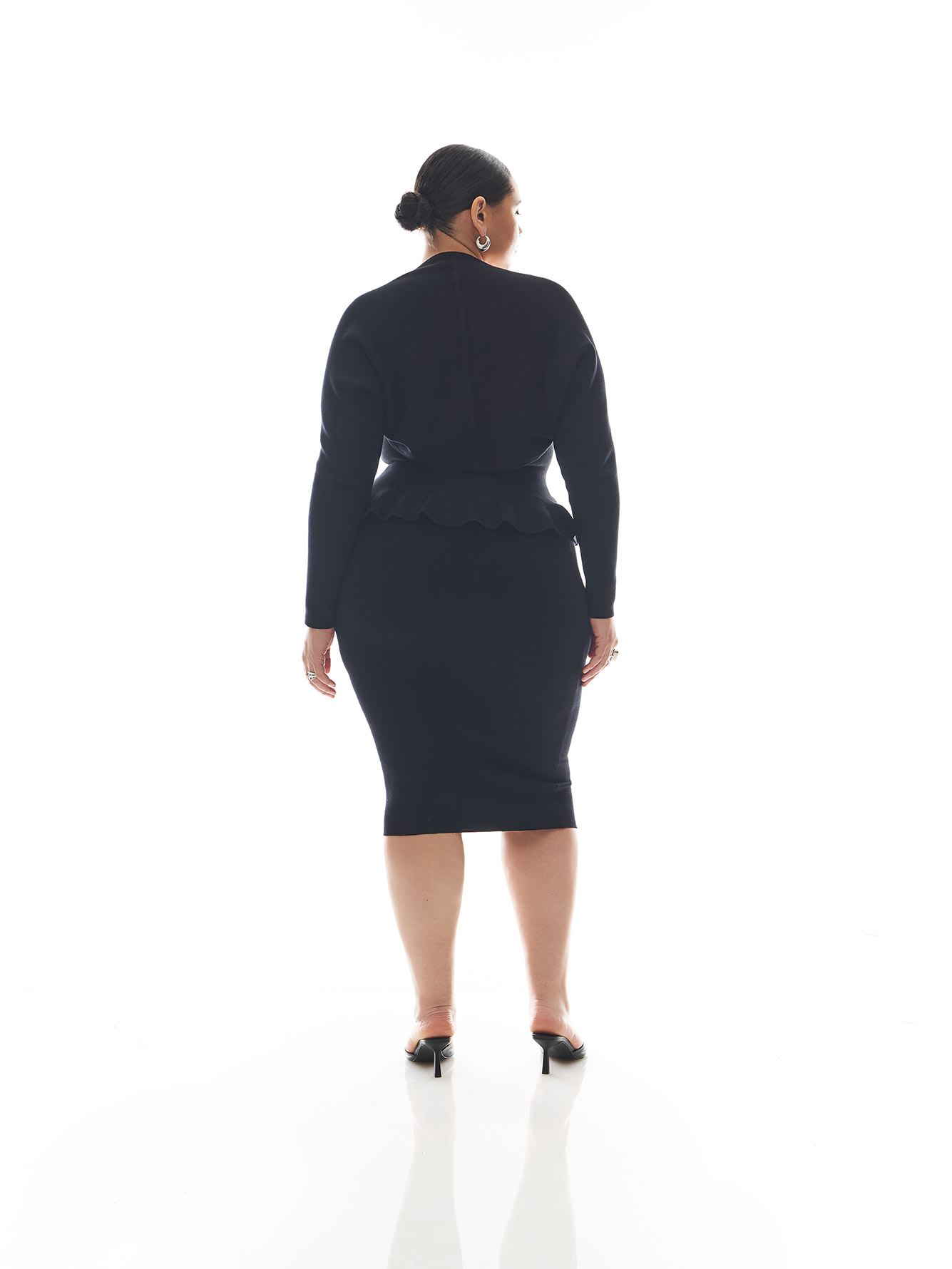 Black Long-Sleeve Crop Bolero - Addition Elle