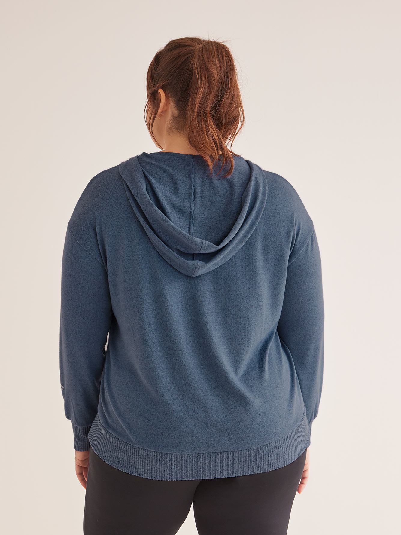 Long Sleeve V-Neck Hoodie - Active Zone