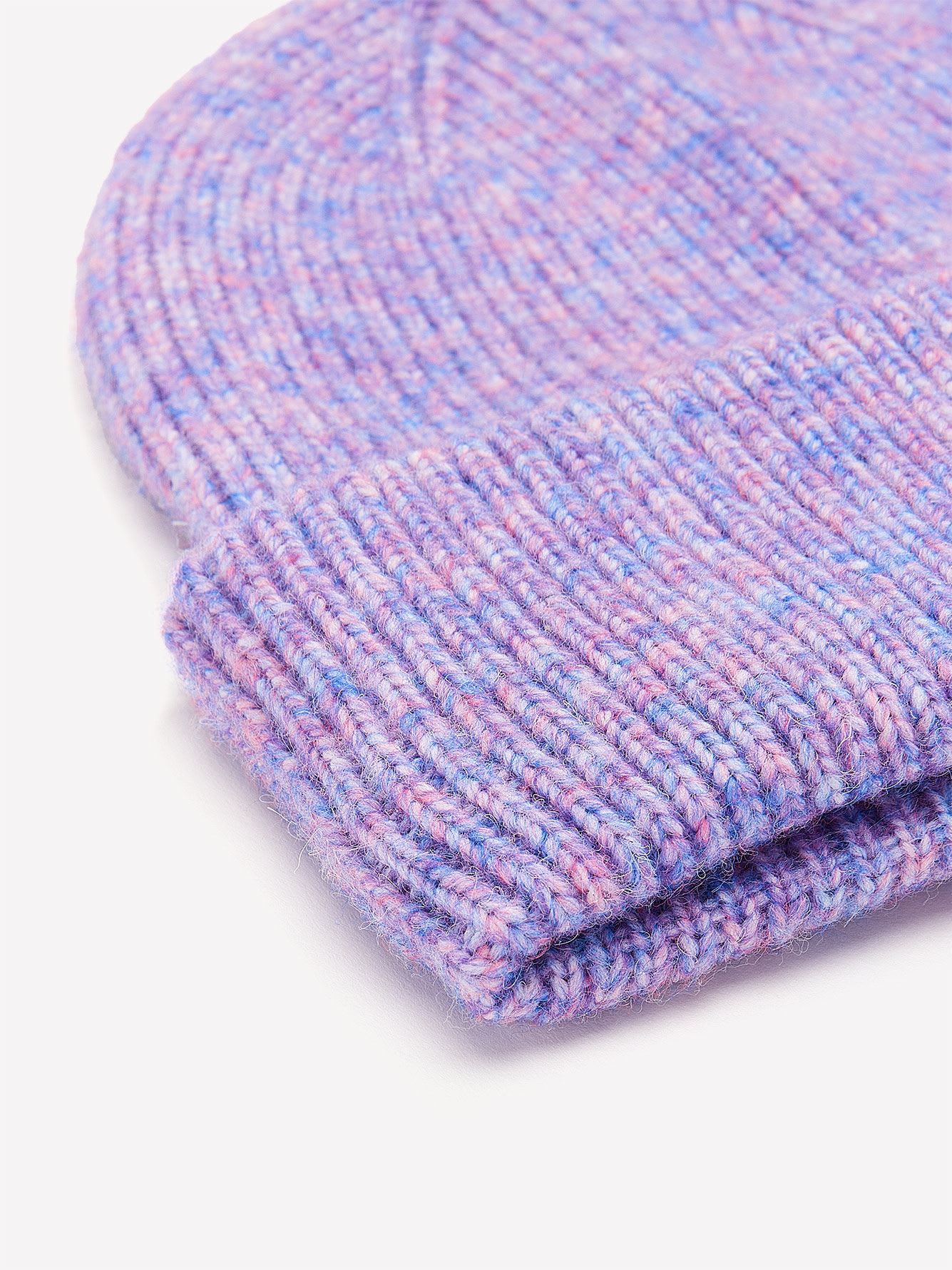 Ribbed Knit Cuff Beanie with Polar Lining