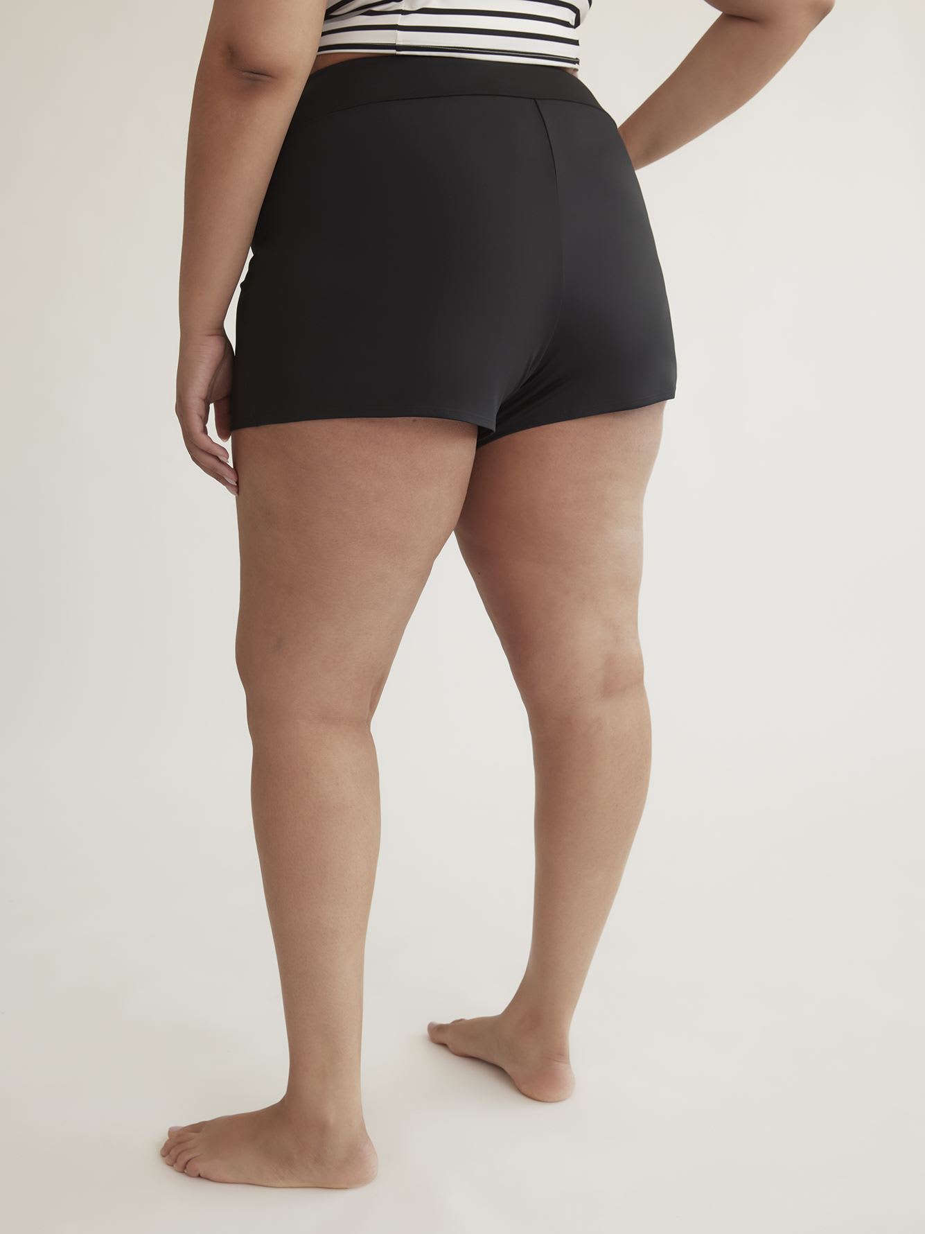 Black Stretch Basic Swim Short