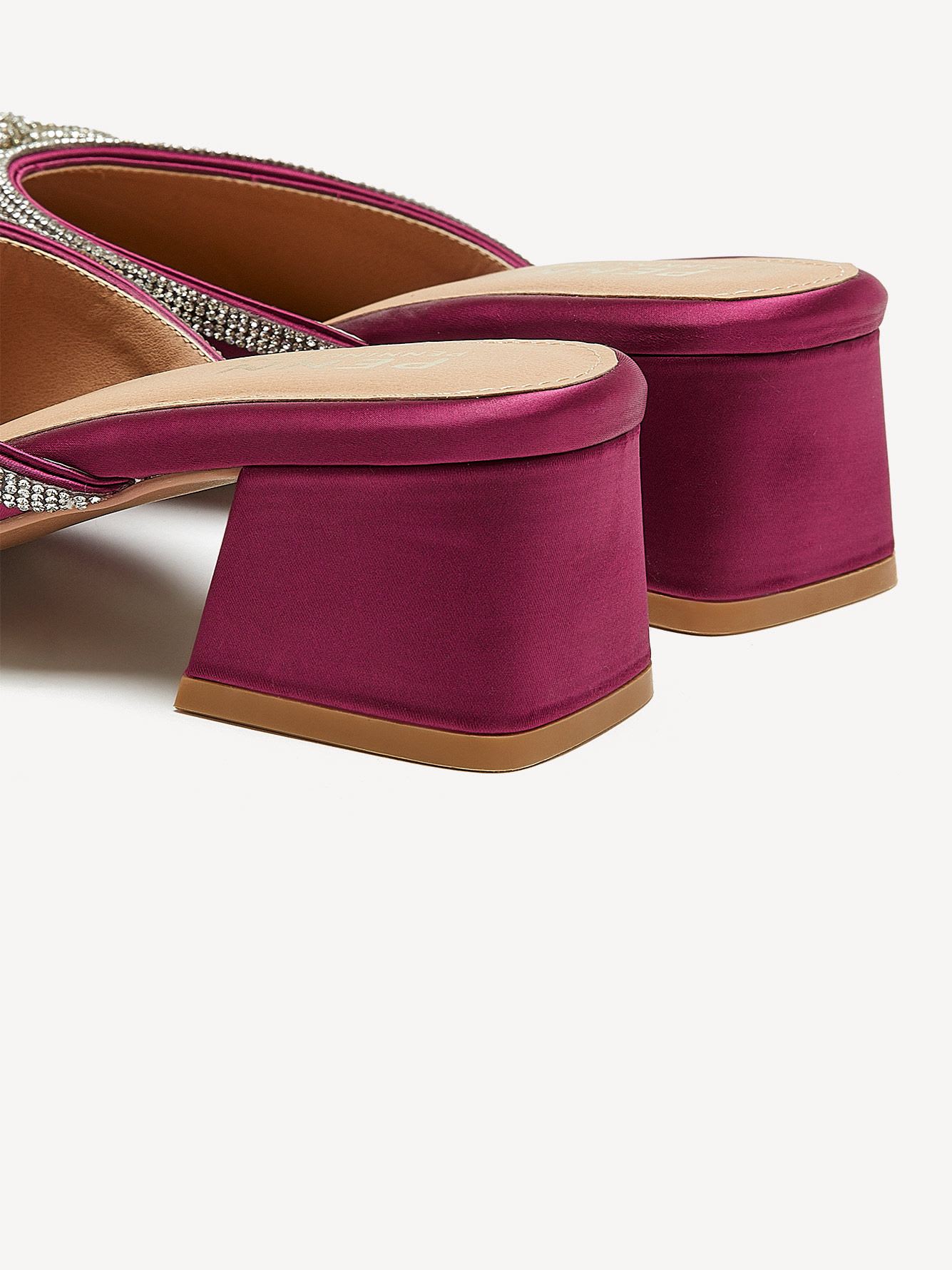 Extra Wide Width, Pointy Faux-Satin Shoes