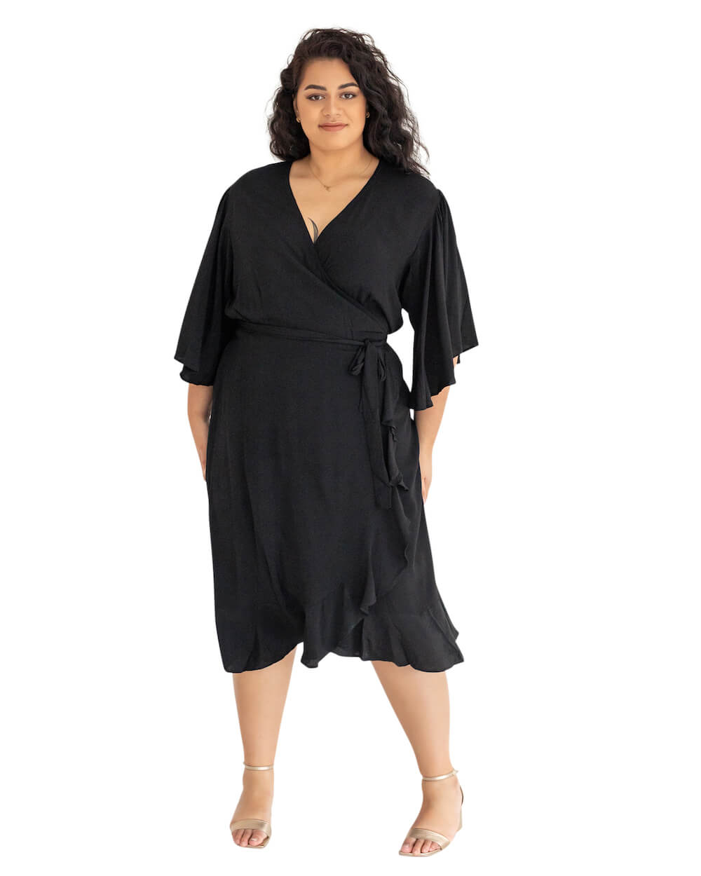 Dani Marie - Gabrielle Wrap Dress in French Plum