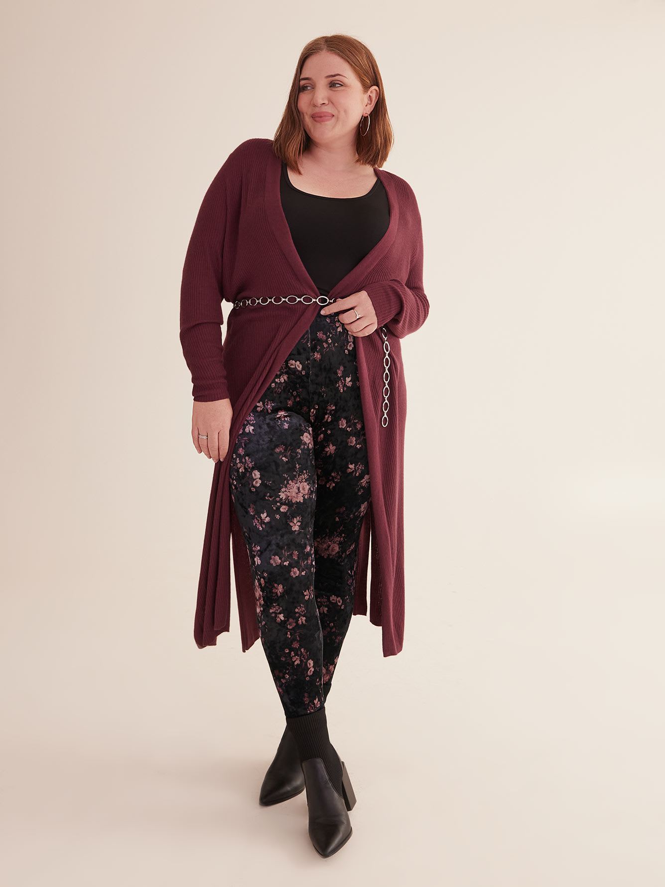 Floral Velvet Fashion Legging - PENN. Essentials