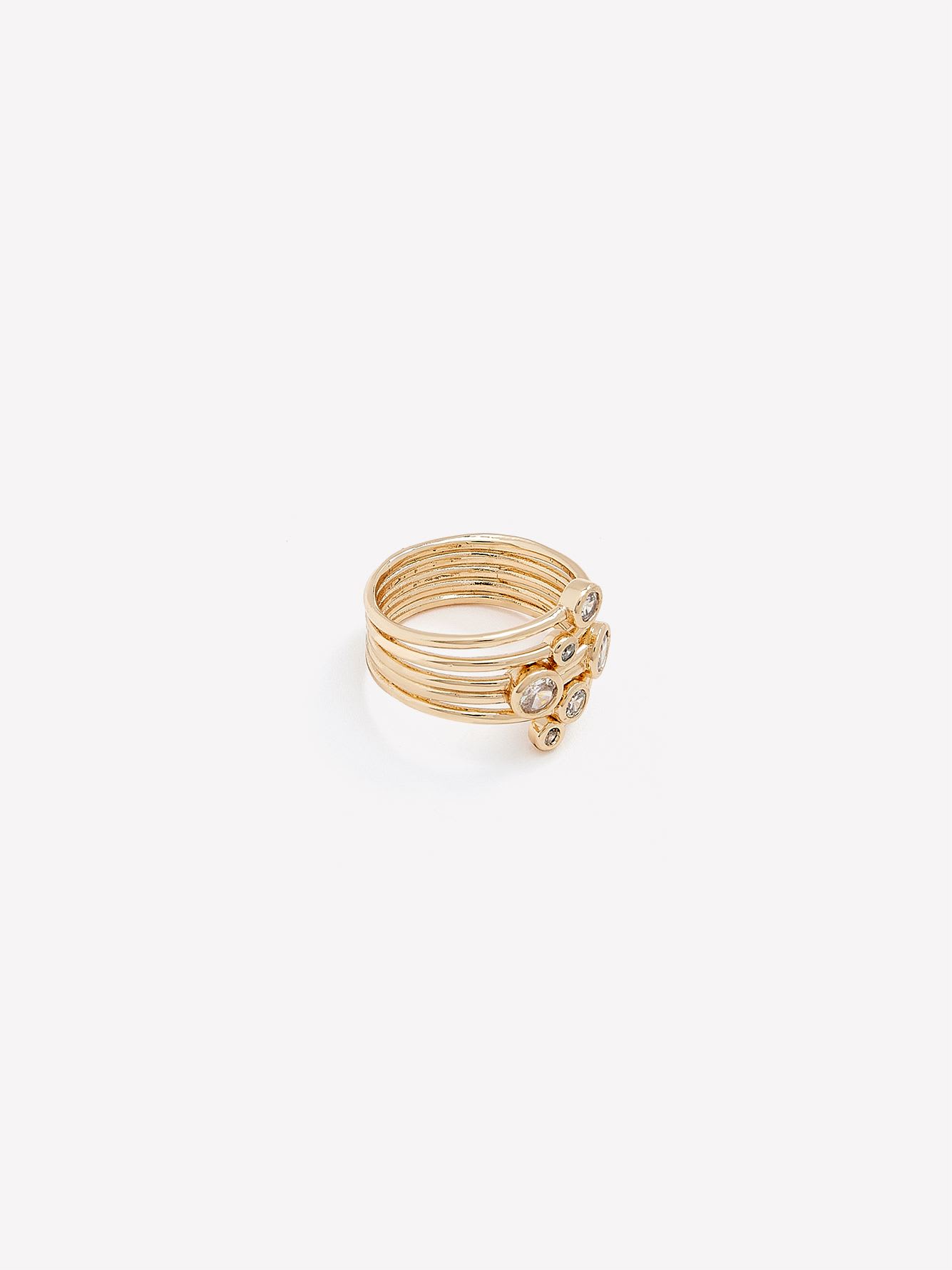 Fancy Golden Ring with Stones